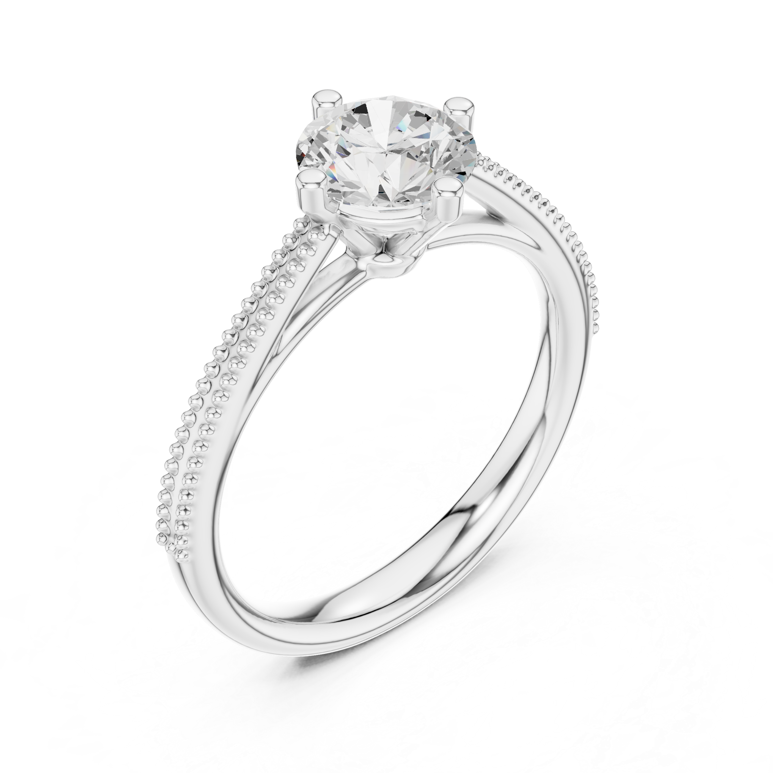 Classic Four Prong Solitaire Engagement Ring