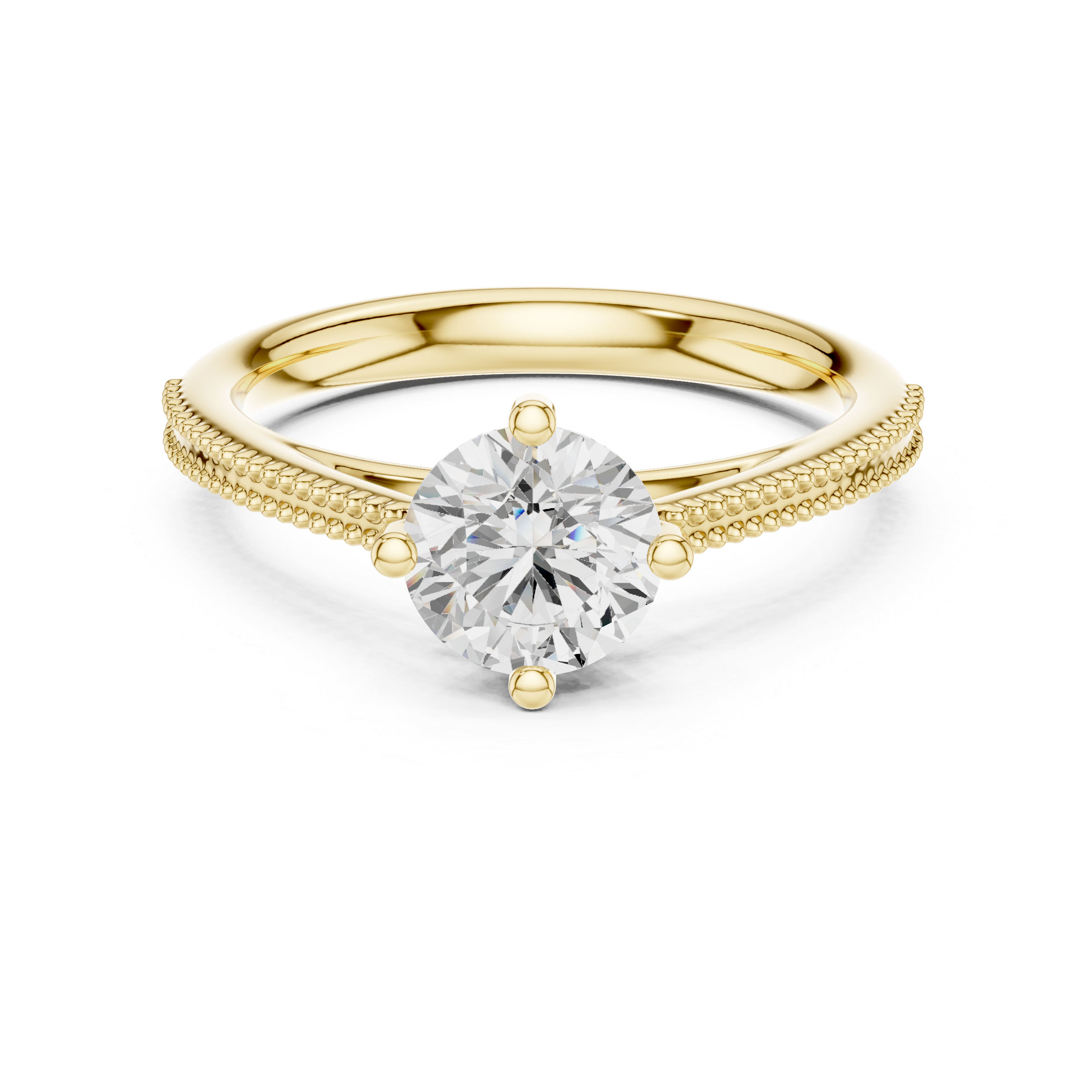 Classic Four Prong Solitaire Engagement Ring