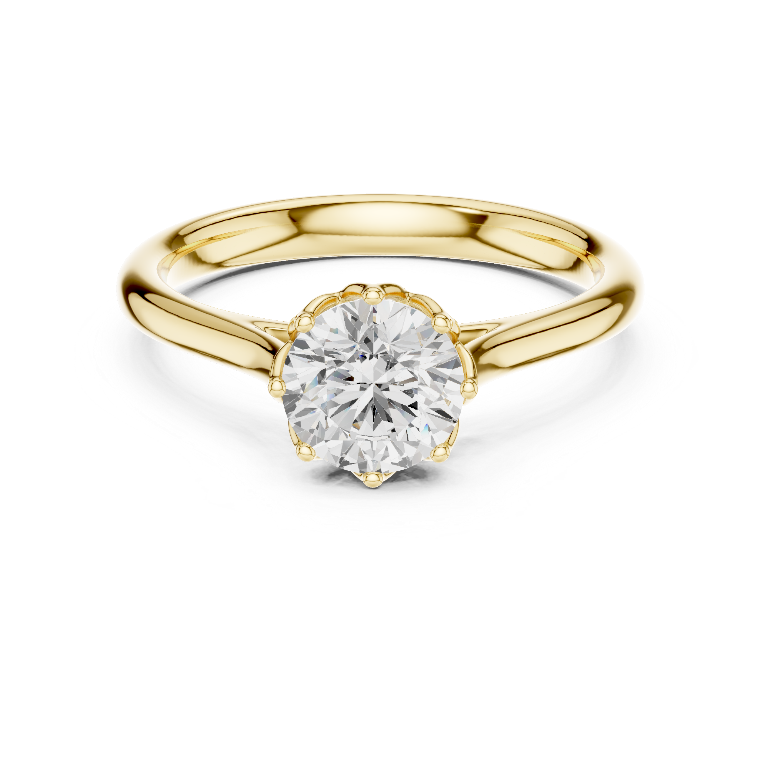 Classic Round Solitaire Engagement Ring