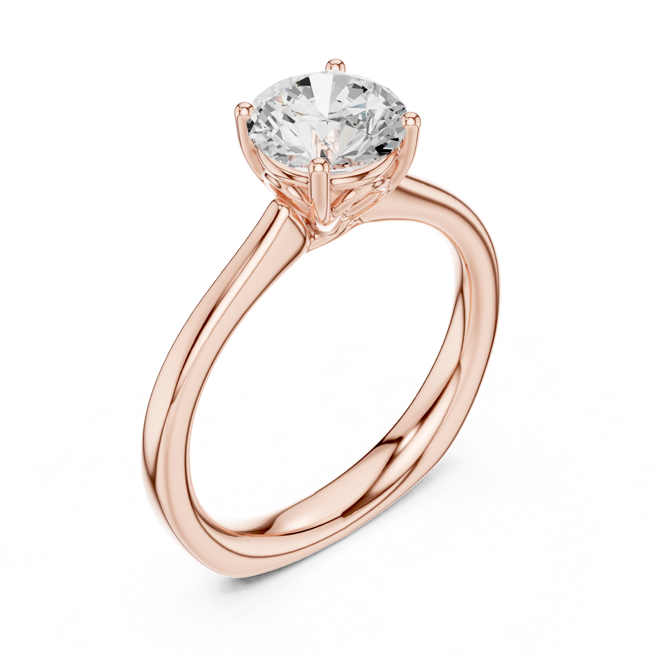 Classic Solitaire Diamond Engagement Ring