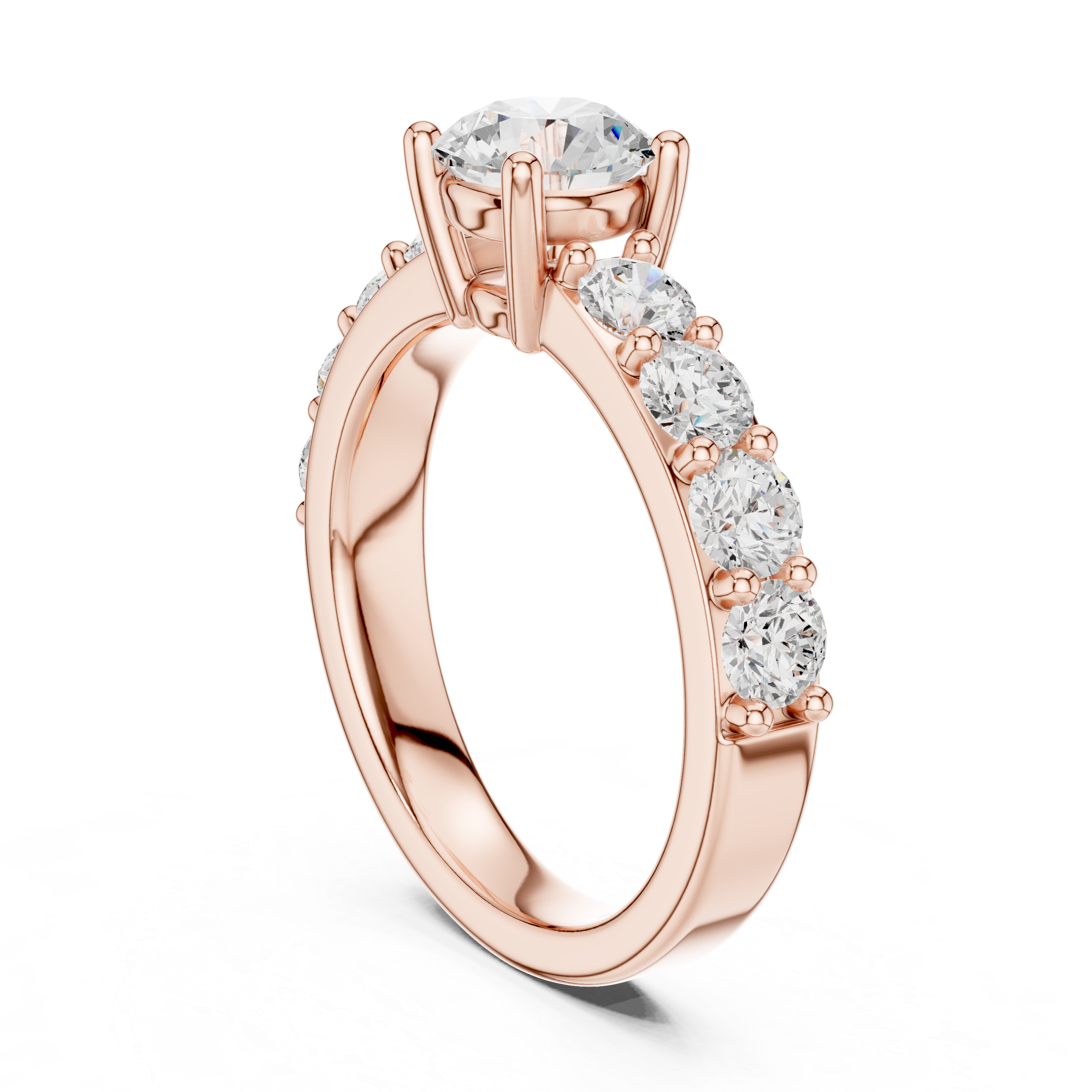Classic Round Diamond Engagement Ring