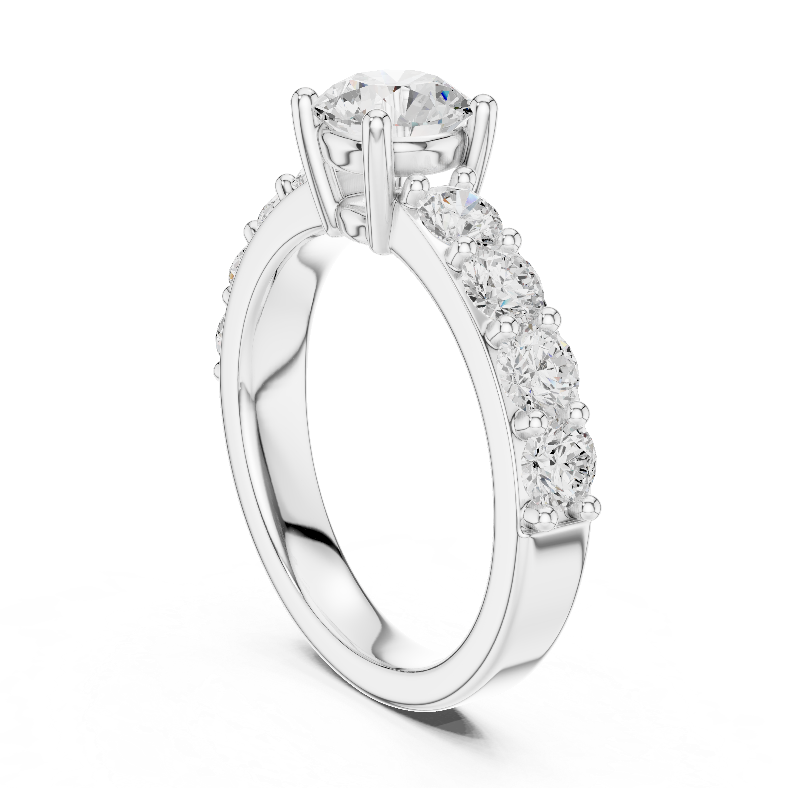 Classic Round Diamond Engagement Ring