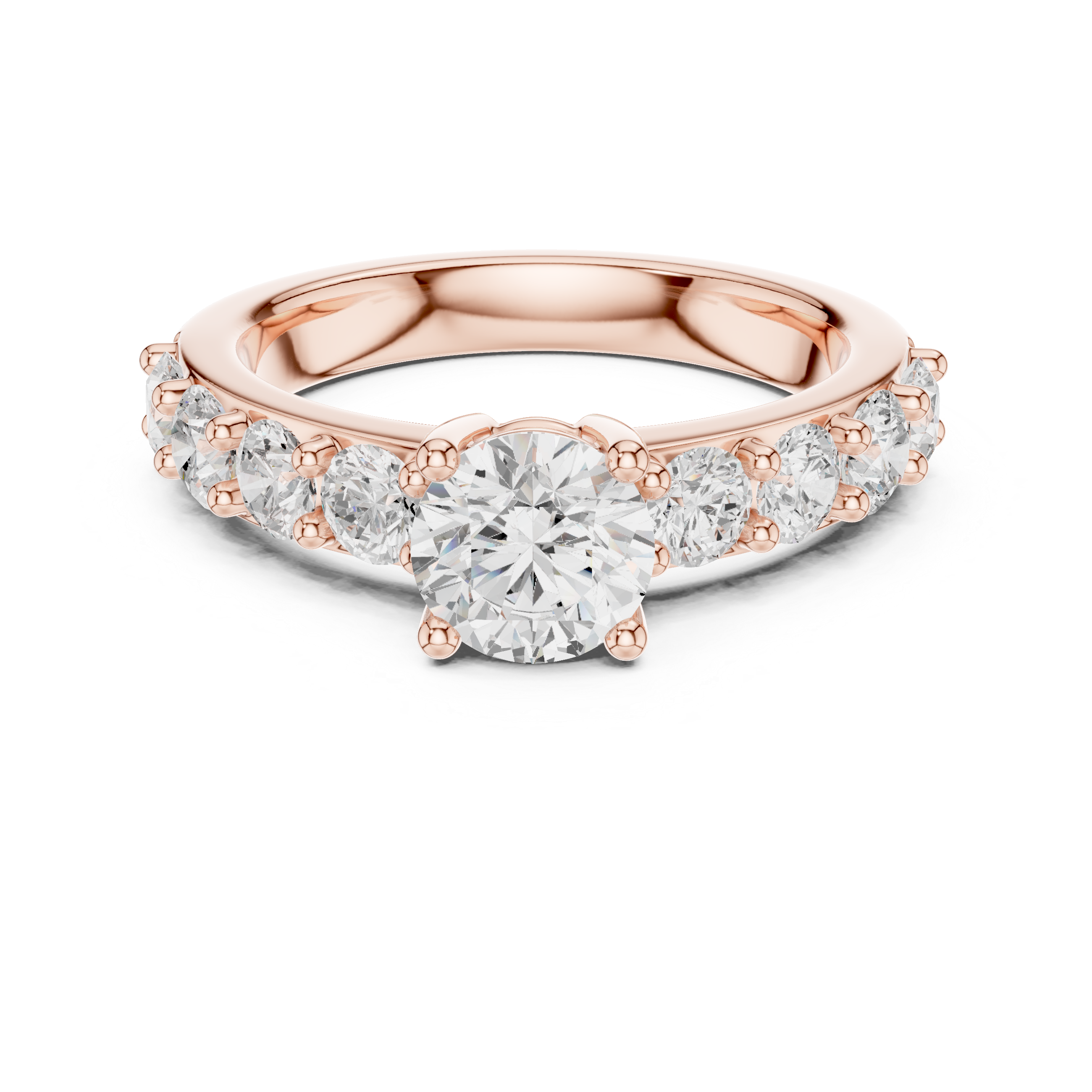 Classic Round Diamond Engagement Ring