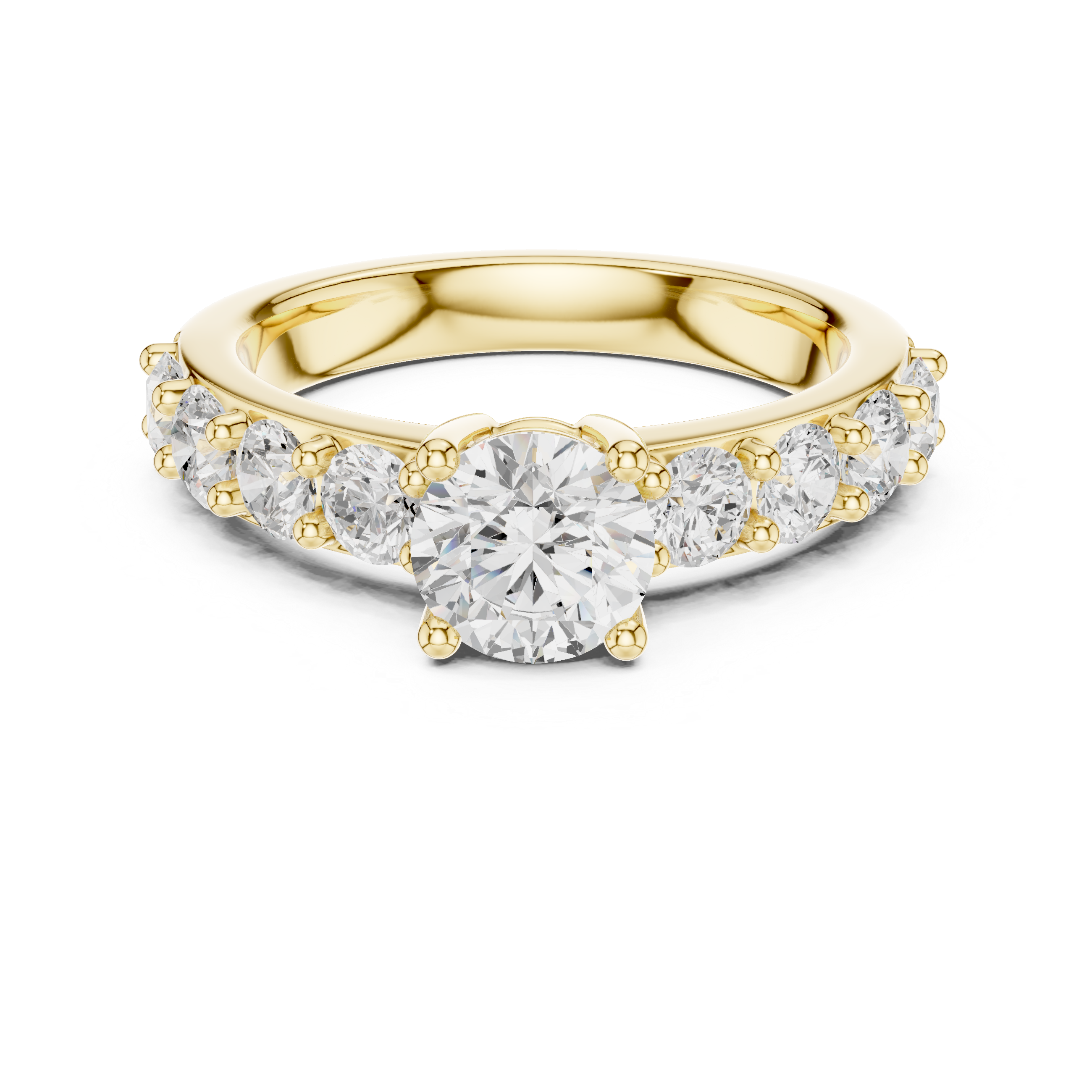 Classic Round Diamond Engagement Ring