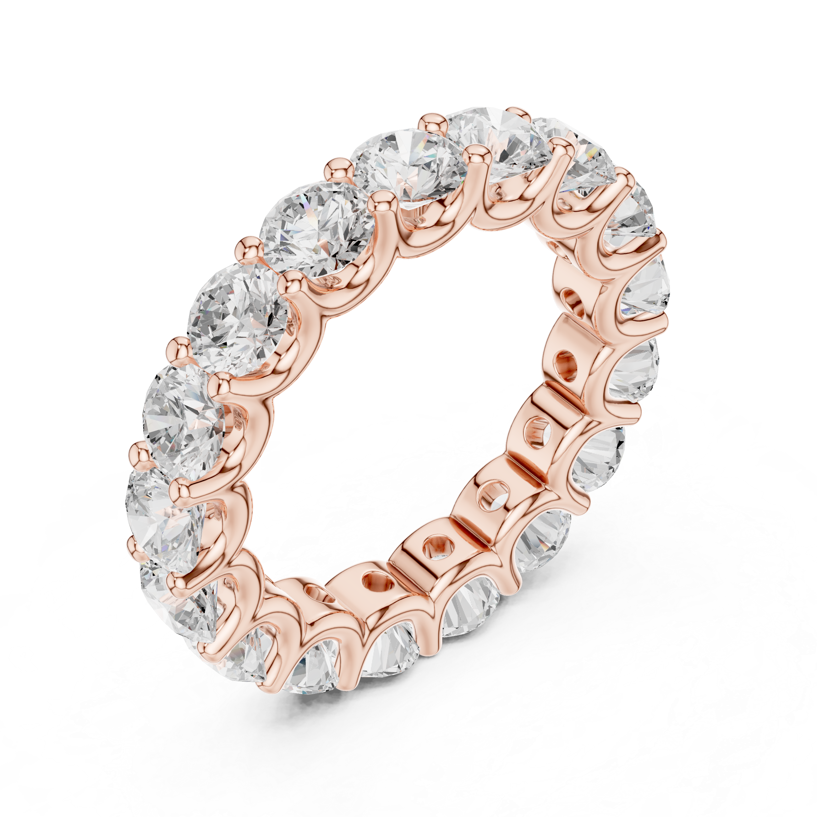 Round Diamond Eternity Wedding Ring