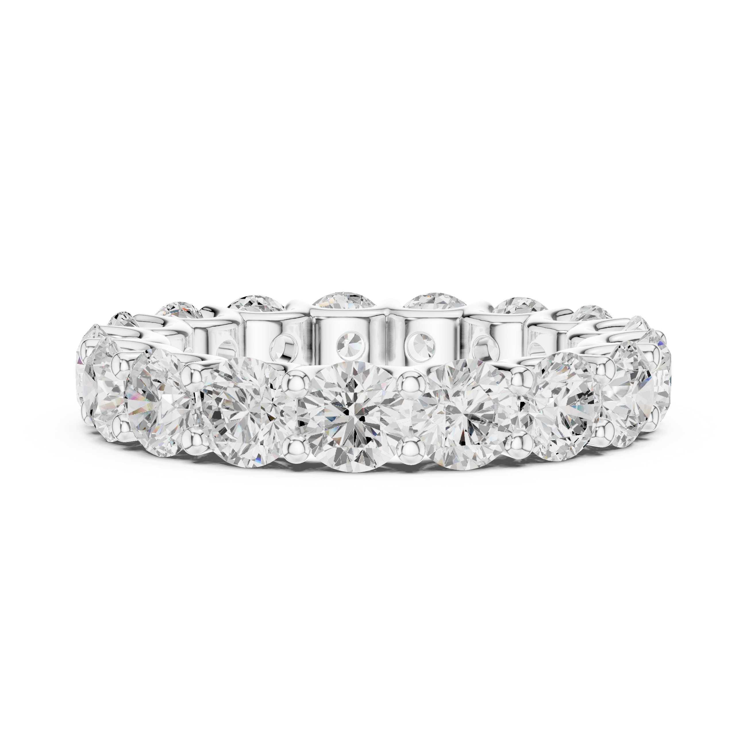 Round Diamond Eternity Wedding Ring