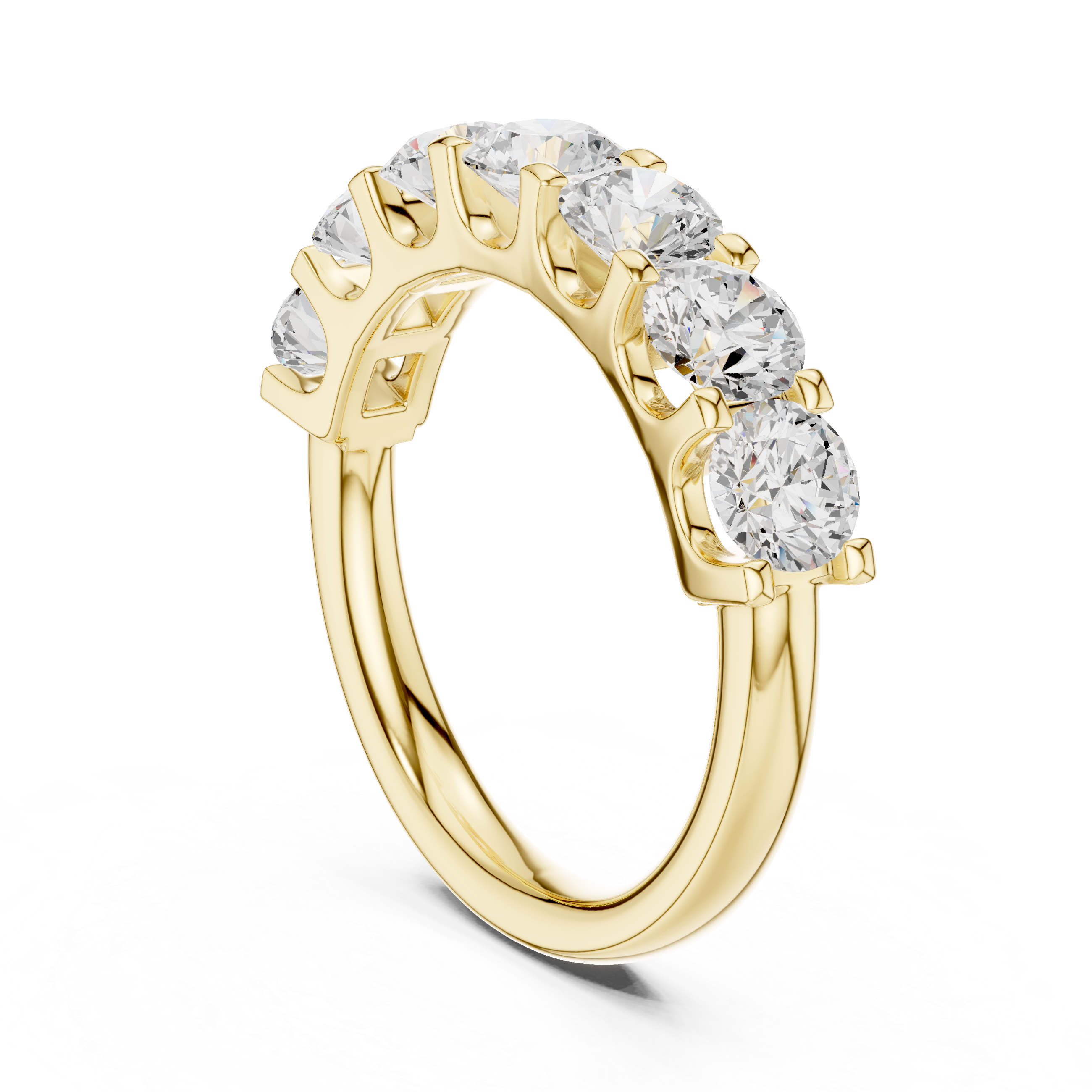 Seven Stone Diamond Anniversary Ring