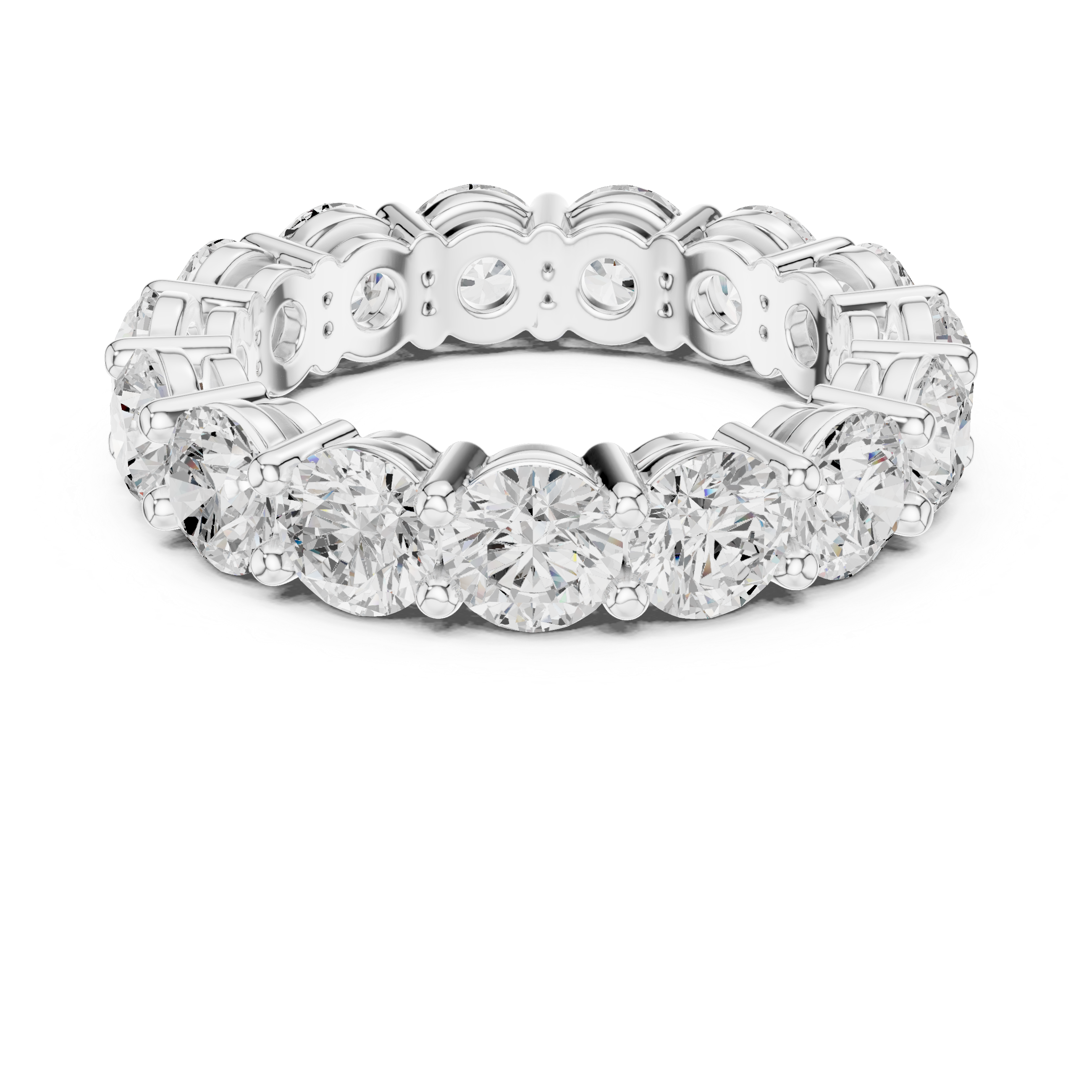 Luxury Round Diamond Eternity Band