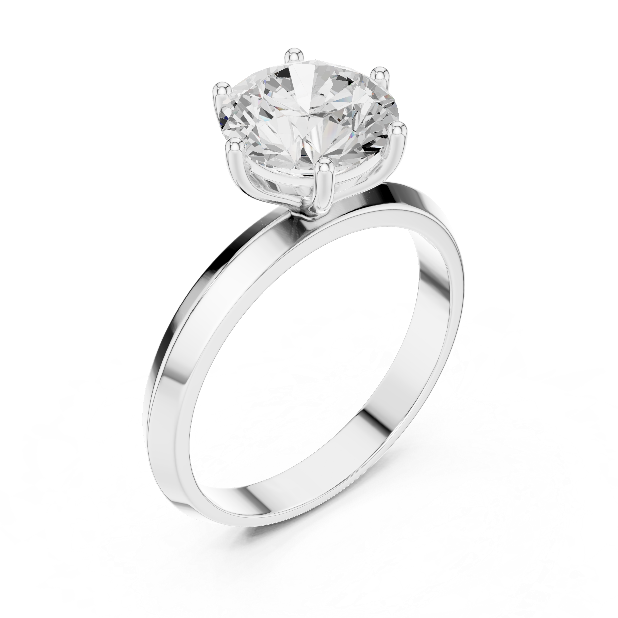 Classic Solitaire Diamond Engagement Ring