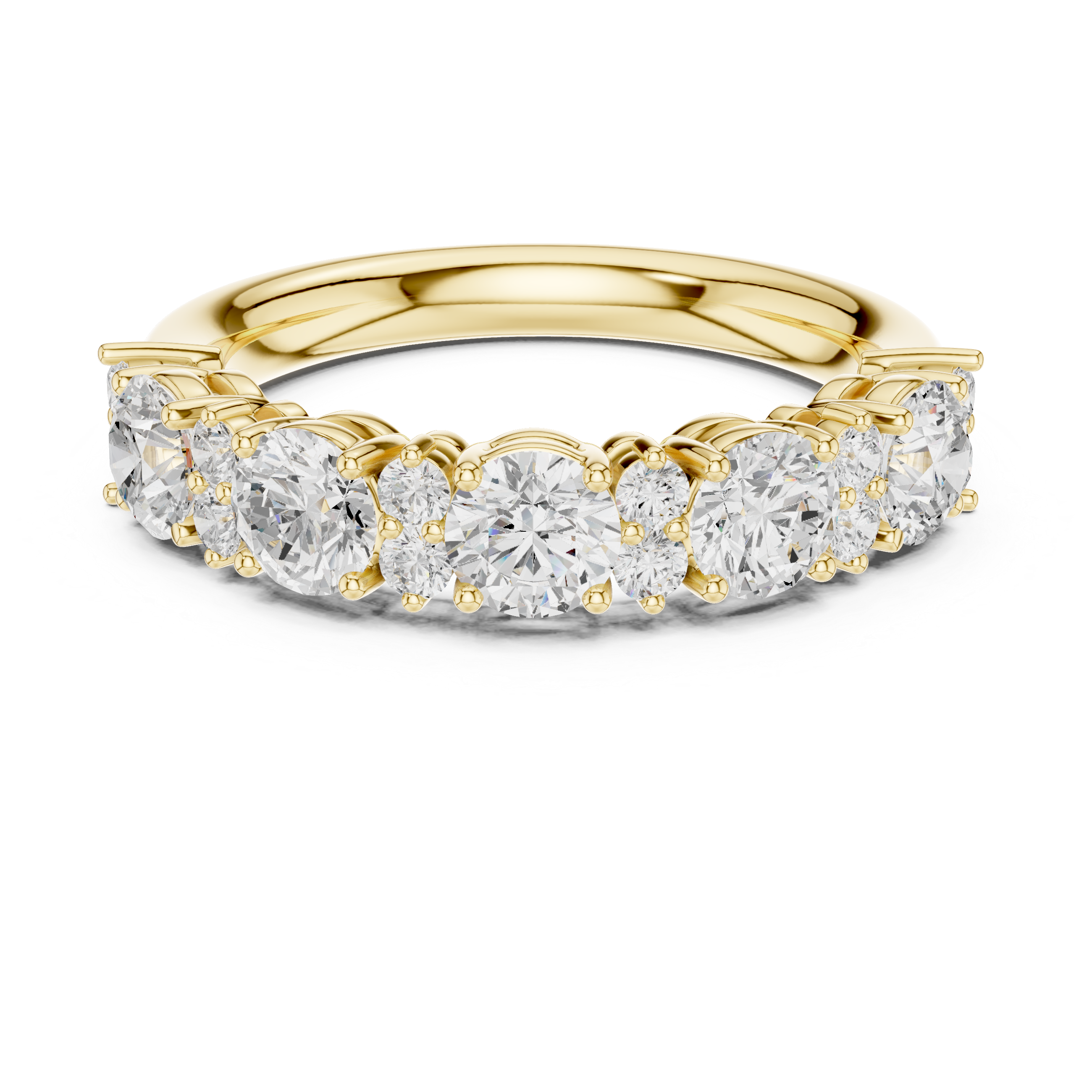 Round Diamond Five Stone Anniversary Ring