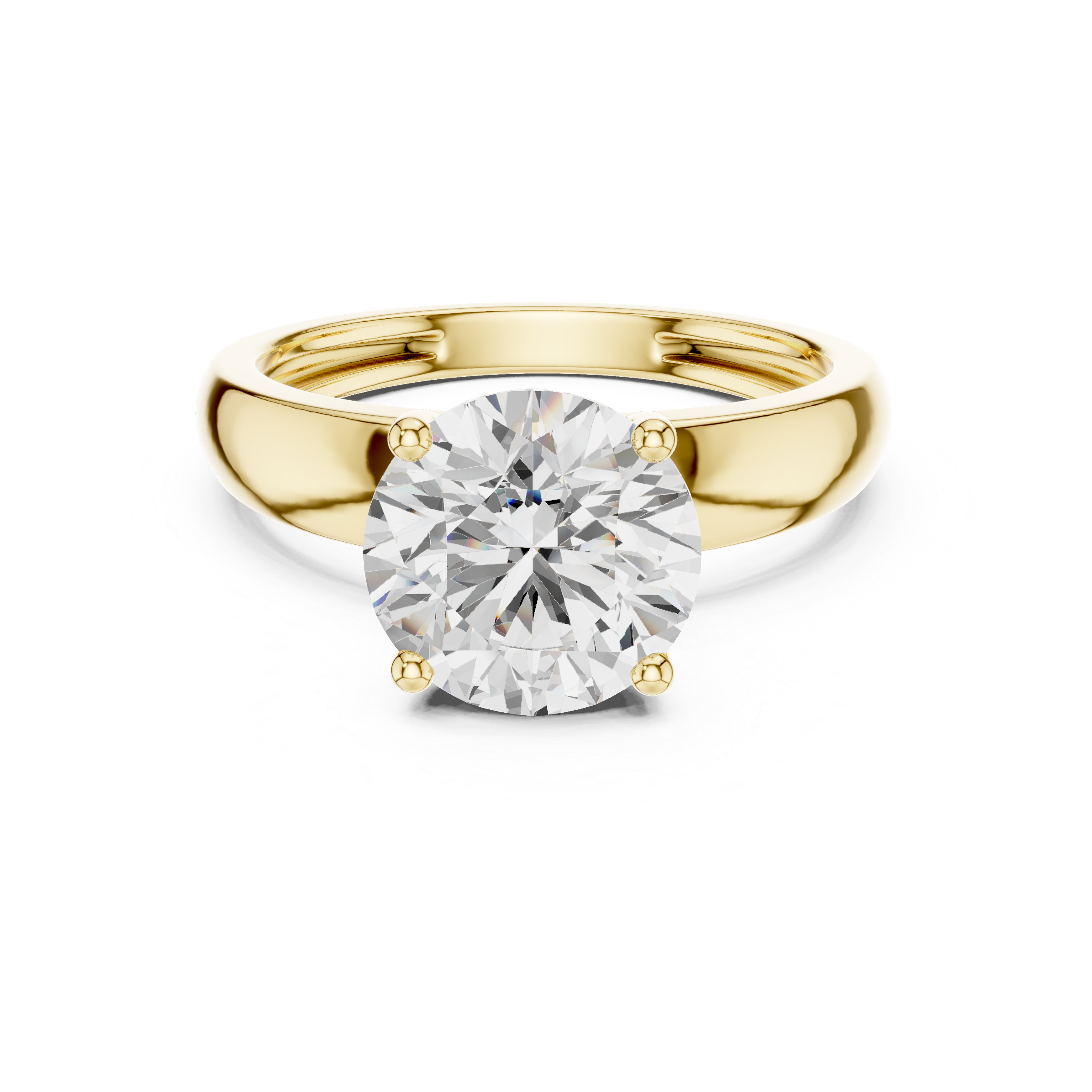 Classic Round Solitaire Diamond Engagement Ring