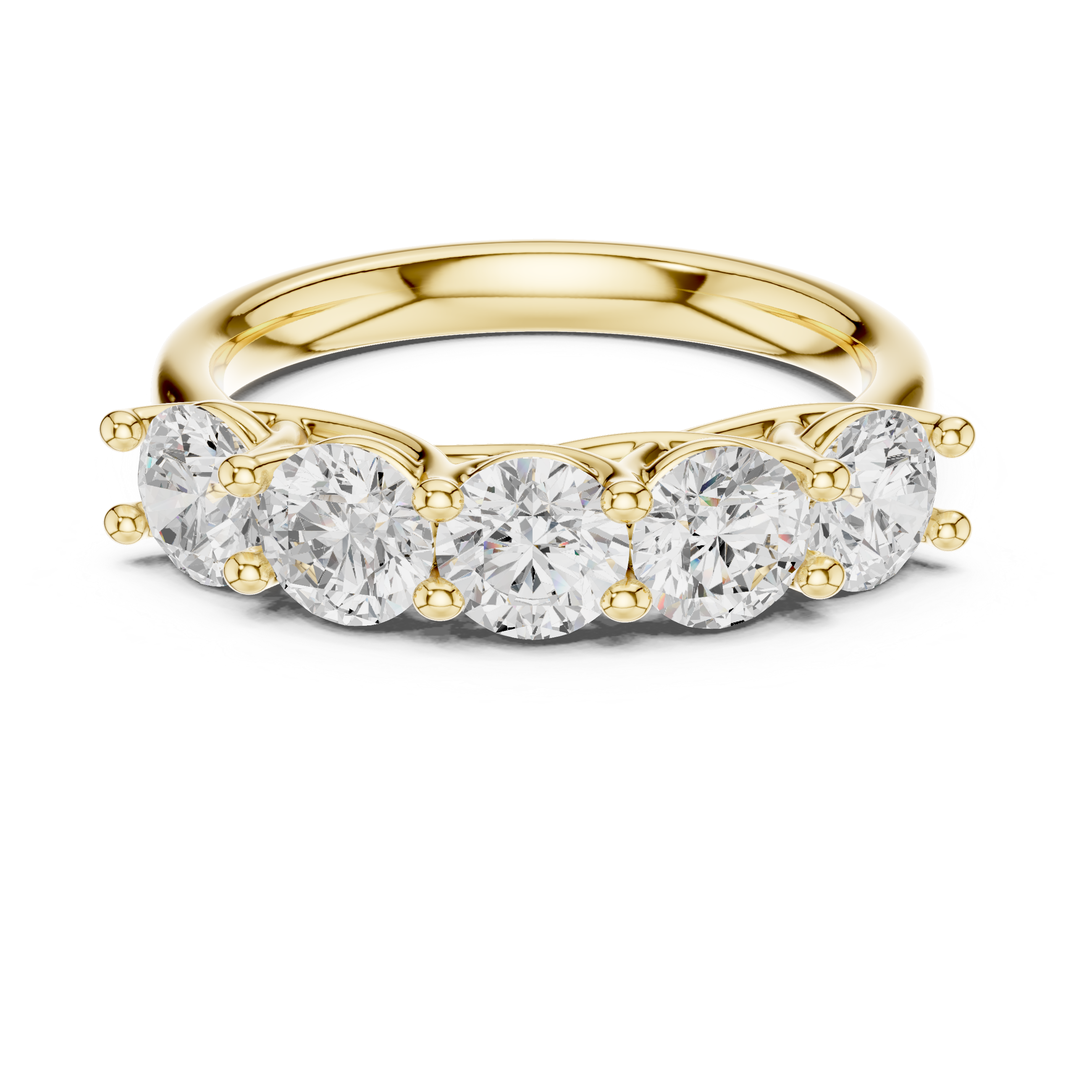 Five Stone Round Diamond Ring