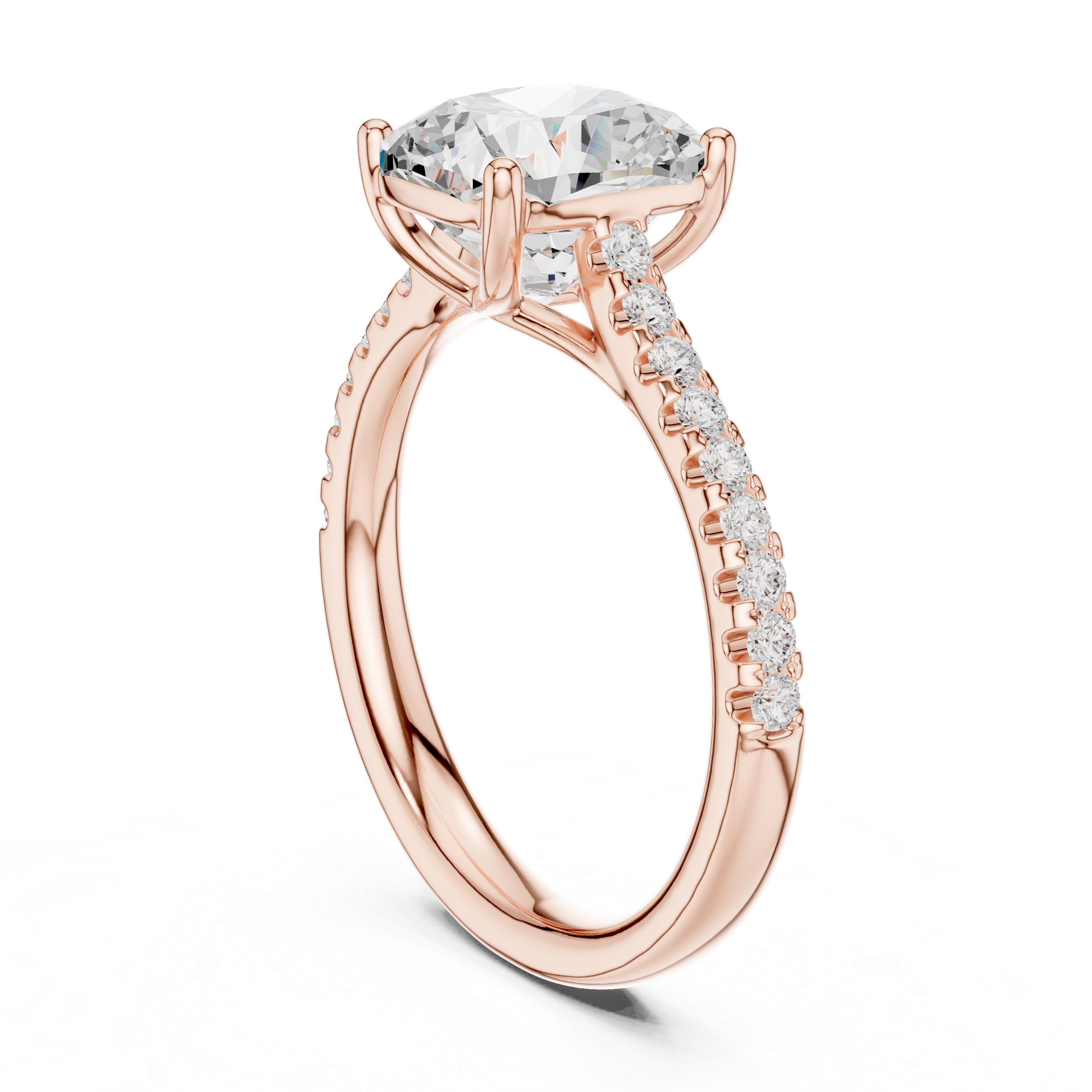 Cushion Cut Solitaire Engagement Ring