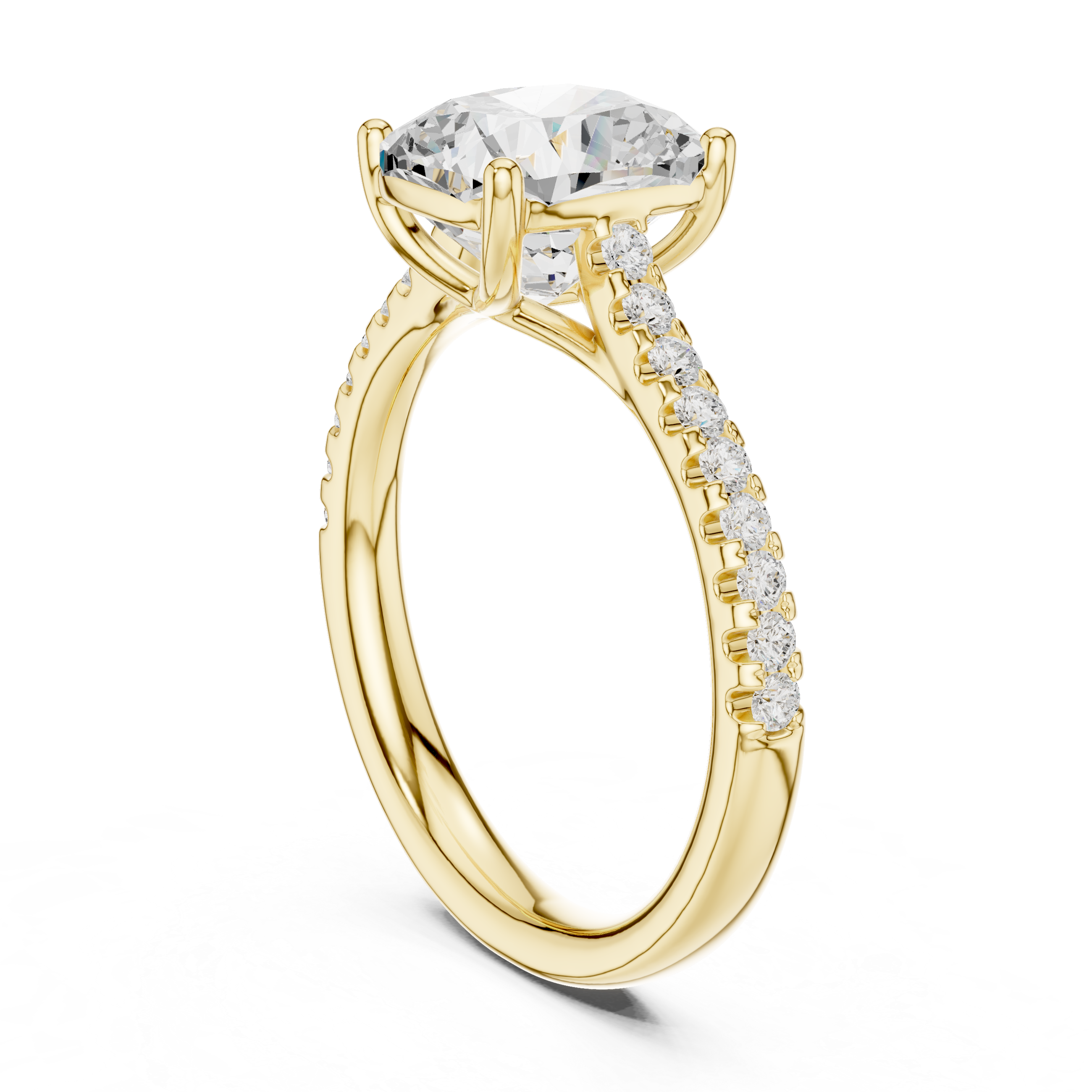 Cushion Cut Solitaire Engagement Ring