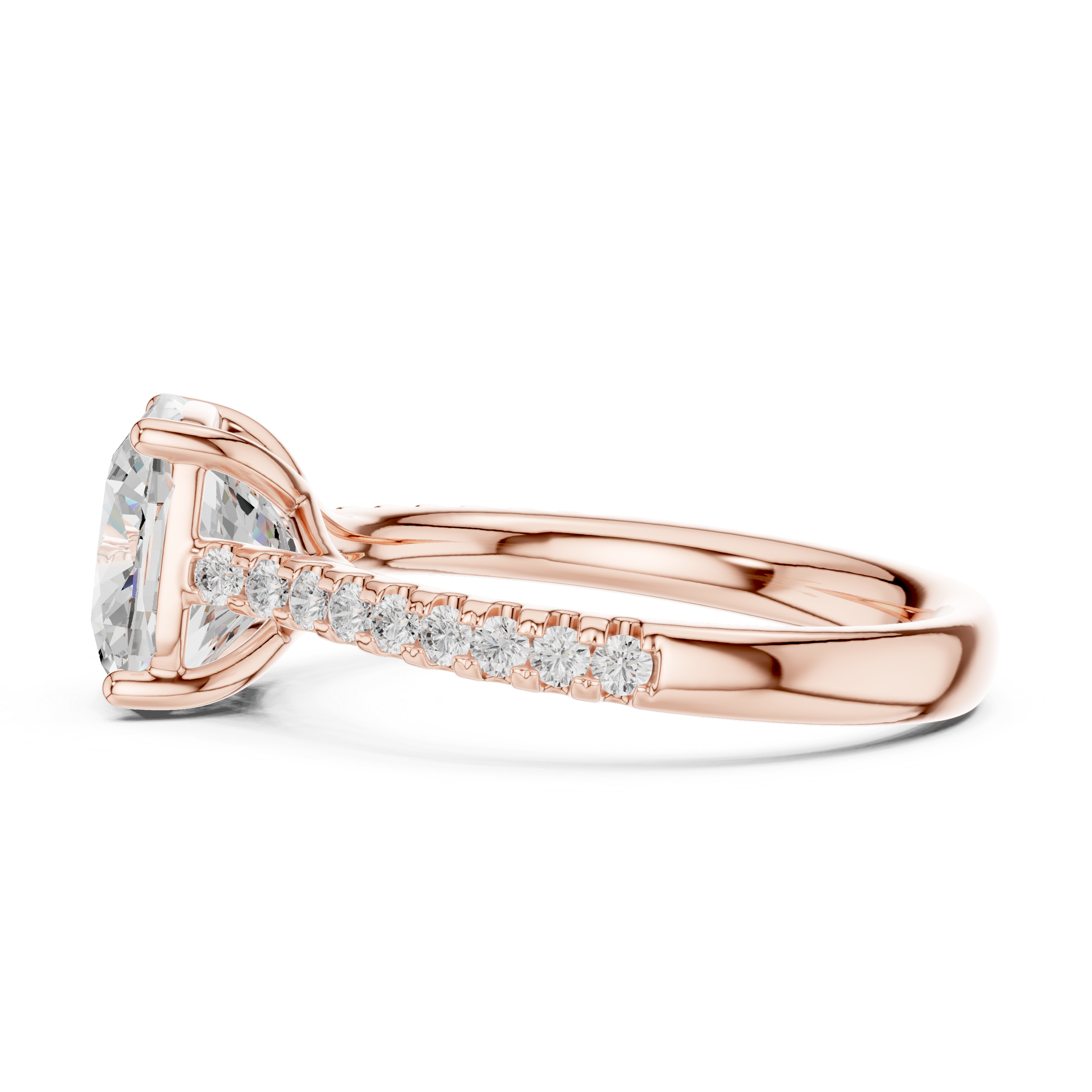 Cushion Cut Solitaire Engagement Ring