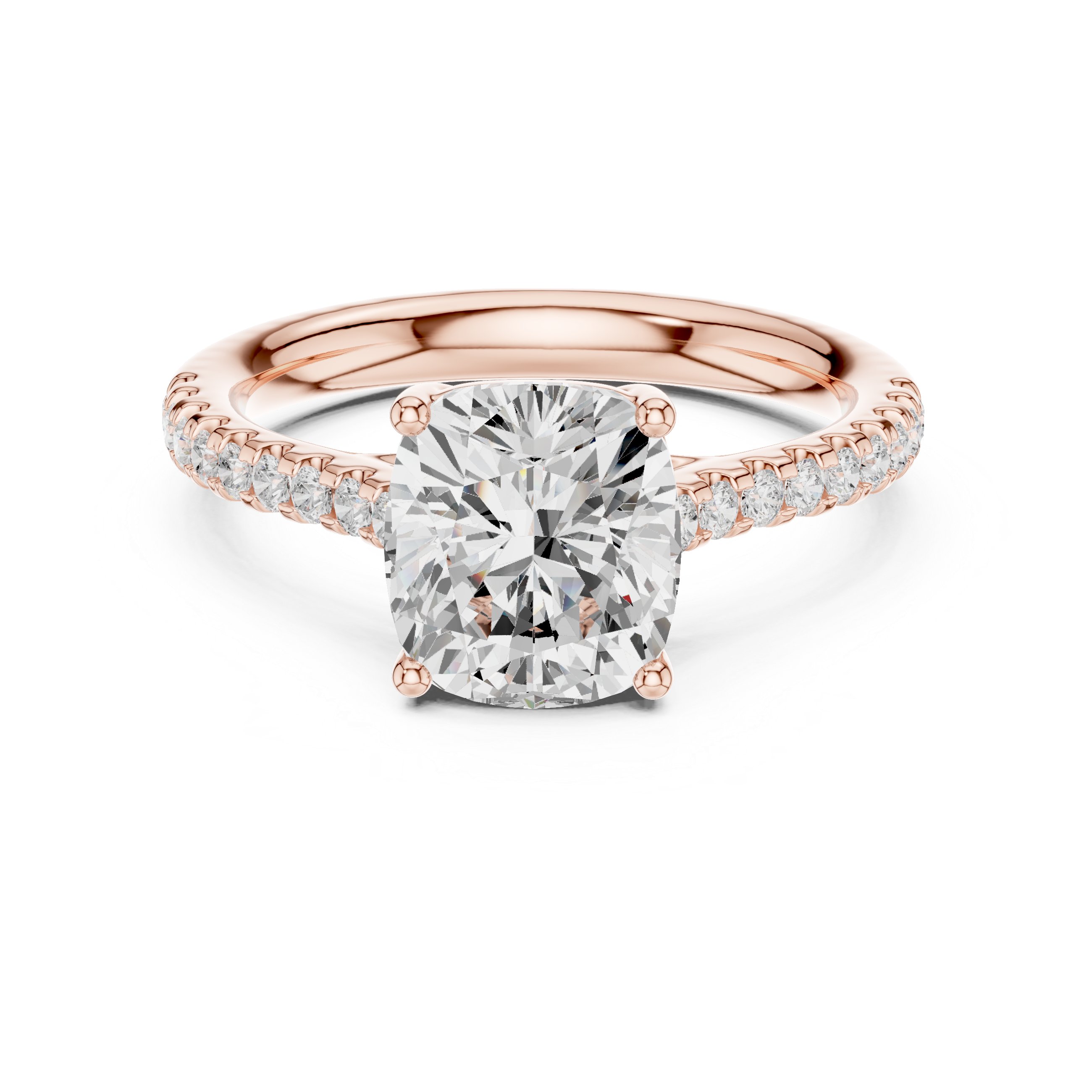 Cushion Cut Solitaire Engagement Ring