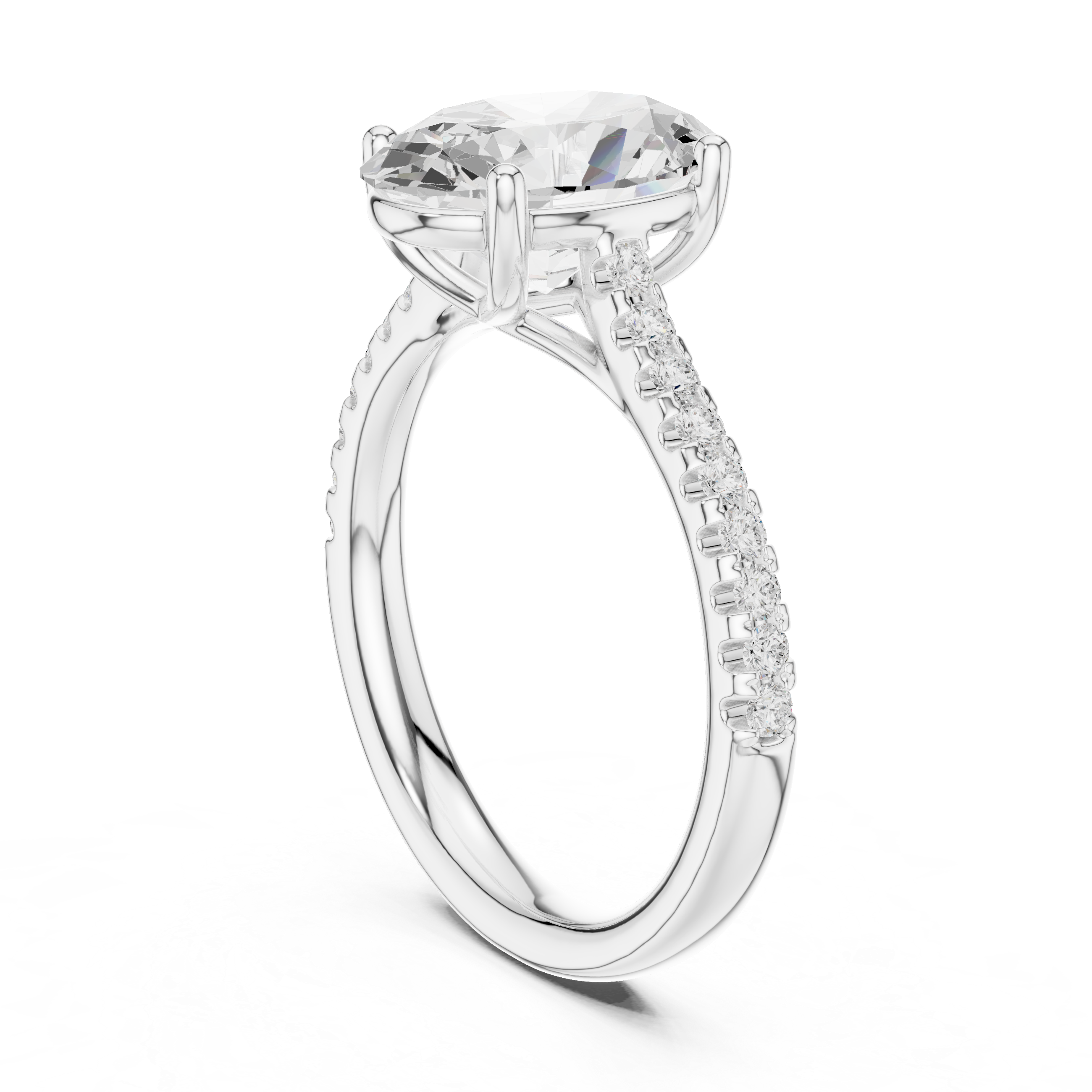 Oval Cut Solitaire Engagement Ring