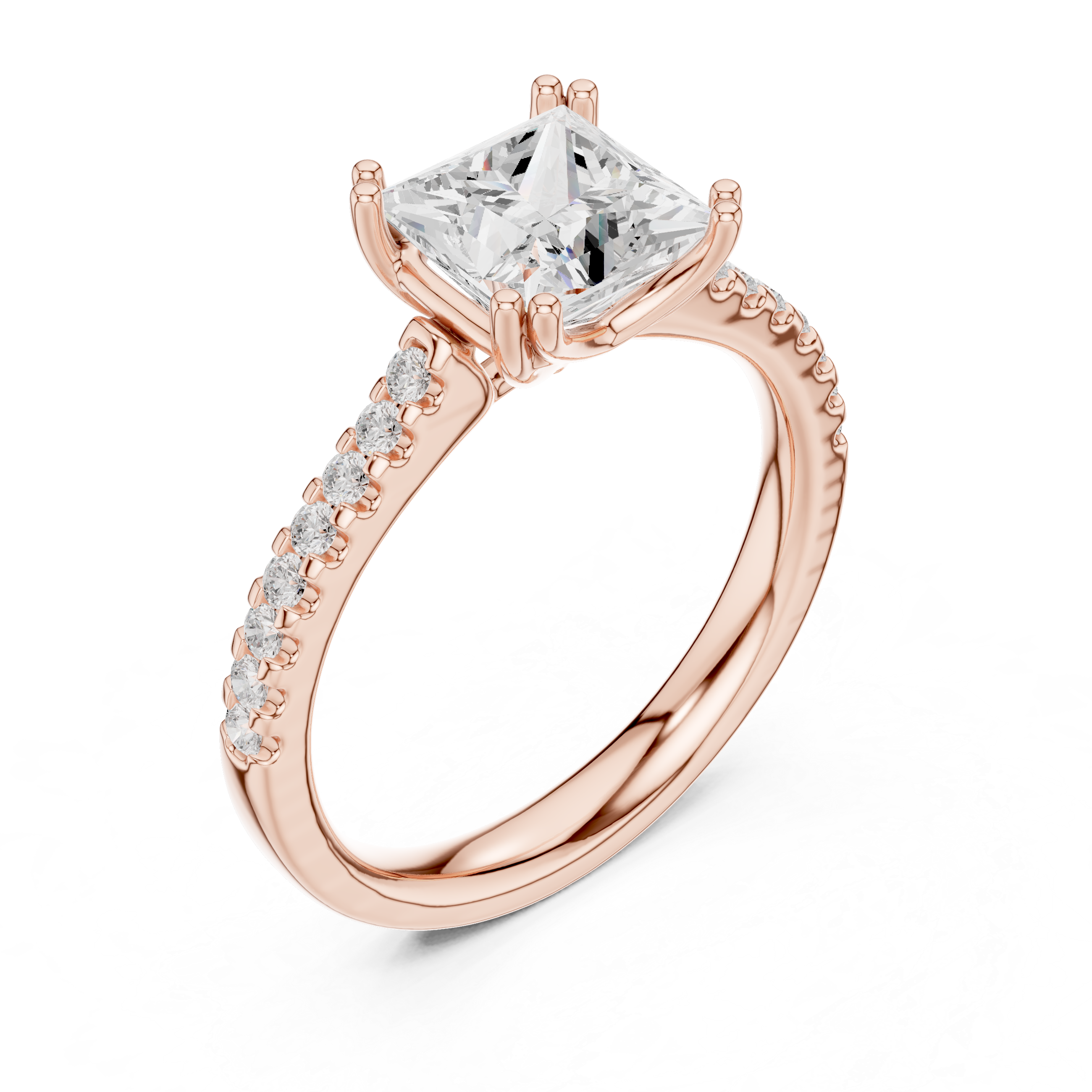 Princess Cut Solitaire Engagement Ring