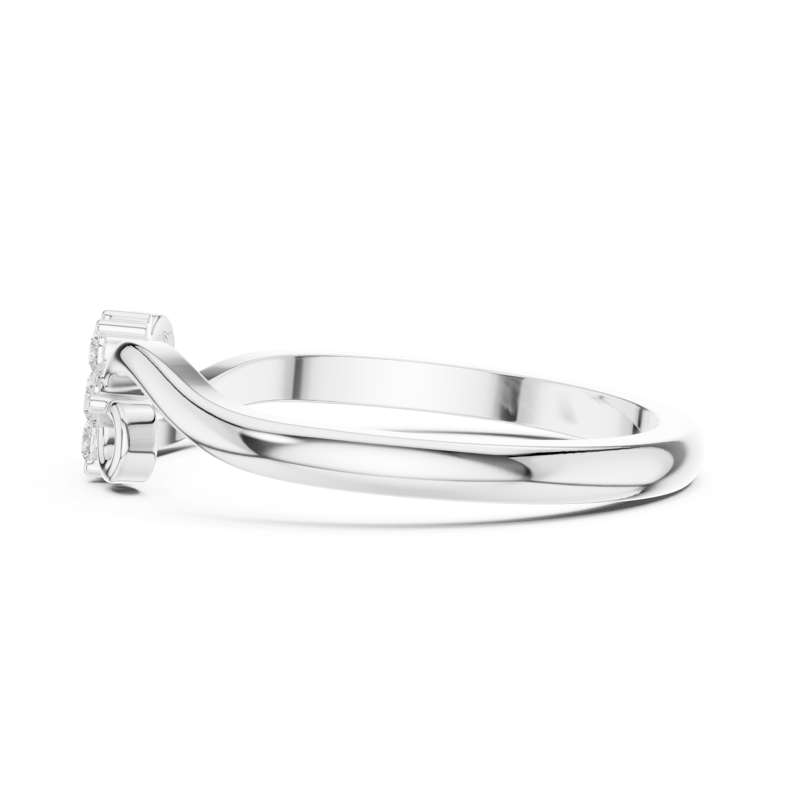Vintage Diamond Floral Twist Ring