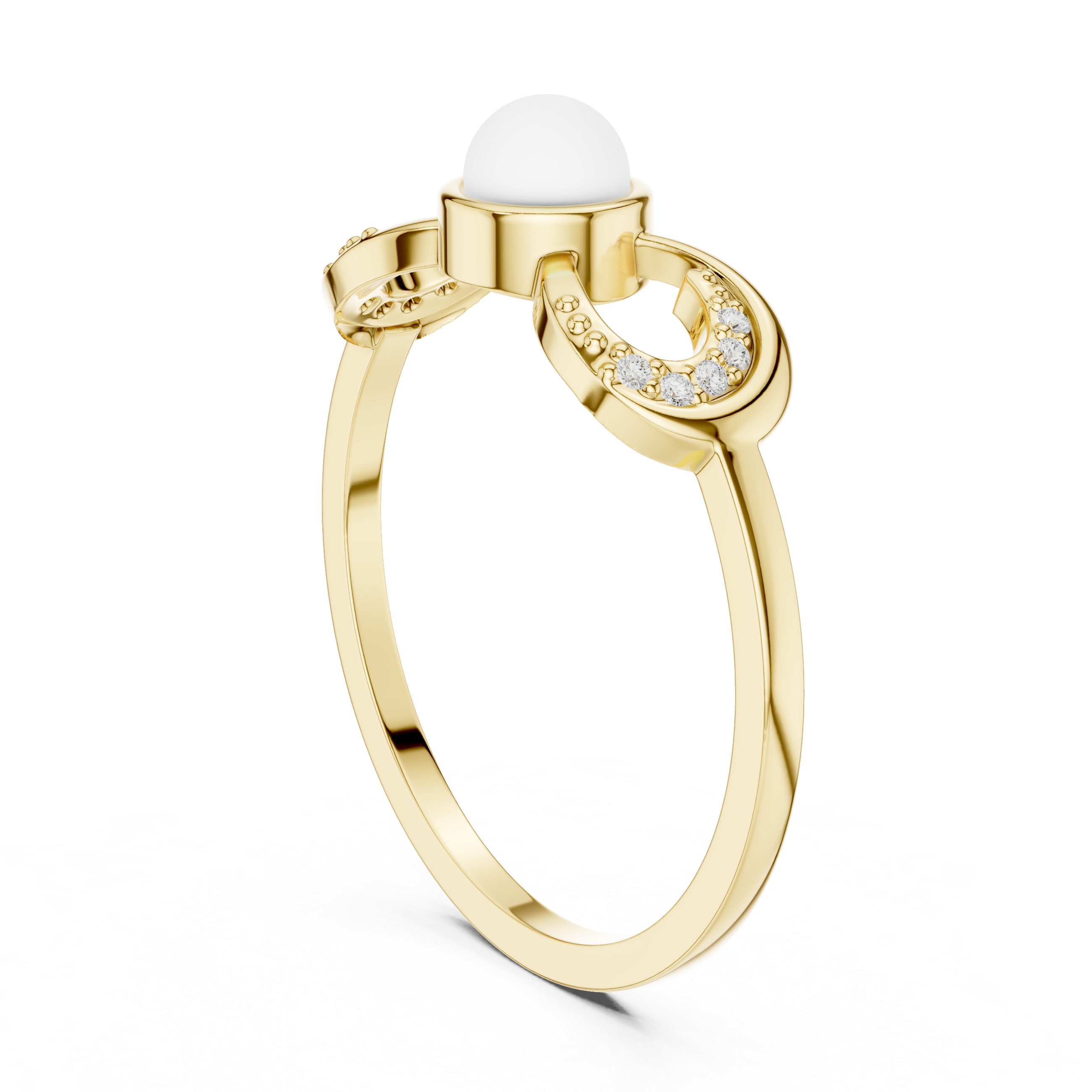 Infinity Pearl Promise Ring