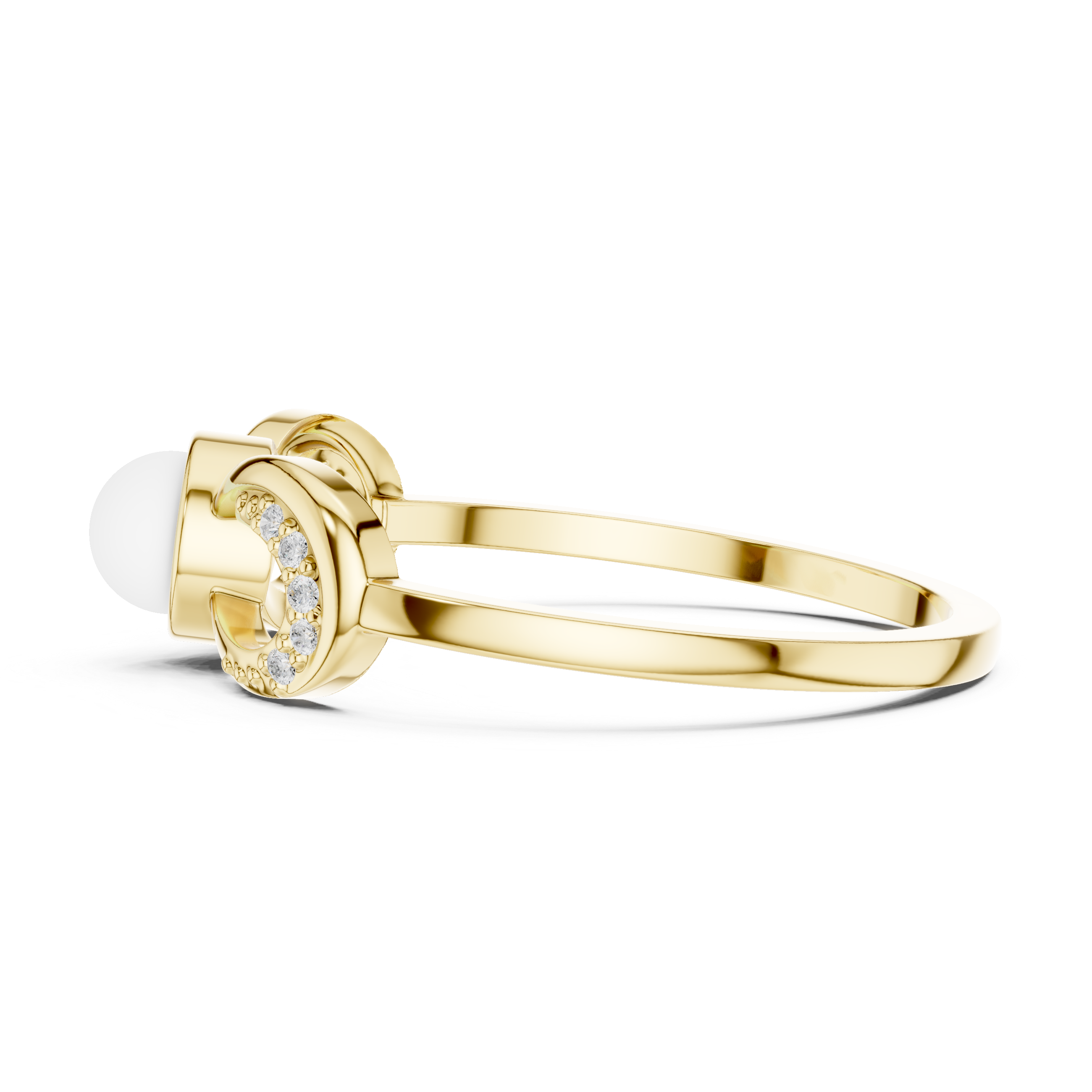 Infinity Pearl Promise Ring