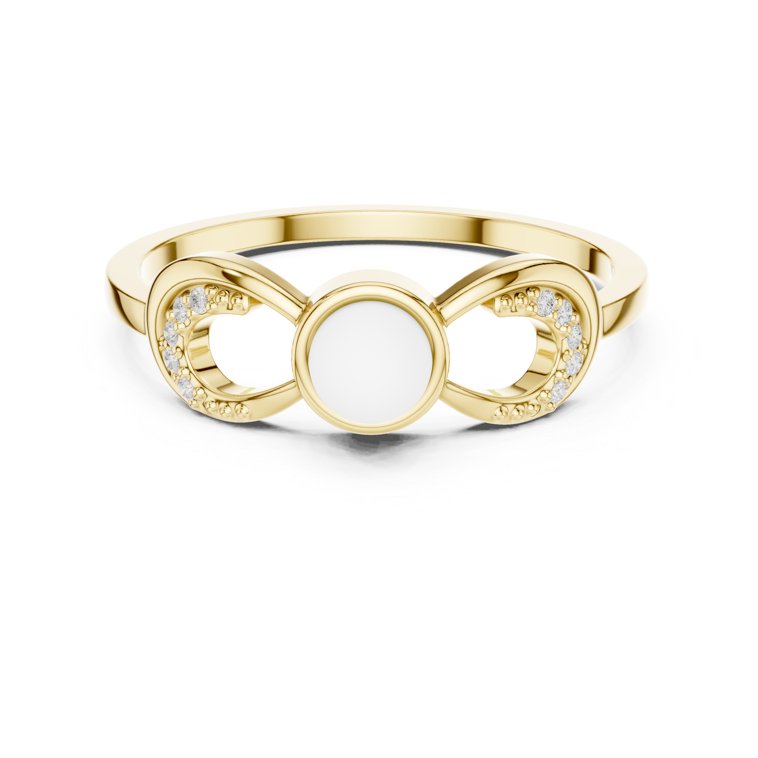 Infinity Pearl Promise Ring