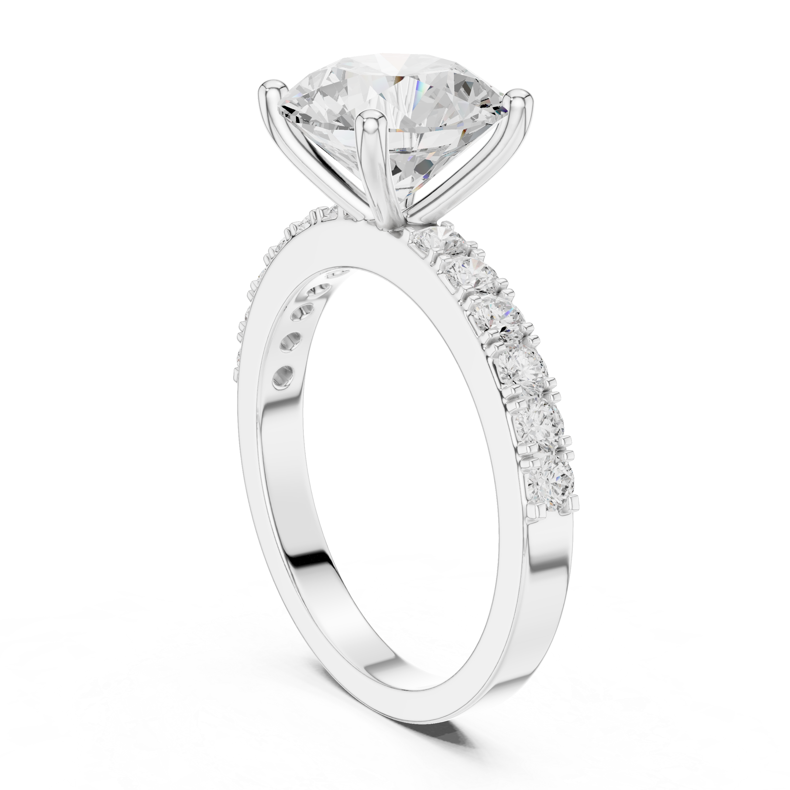 Classic Round Solitaire Diamond Engagement Ring