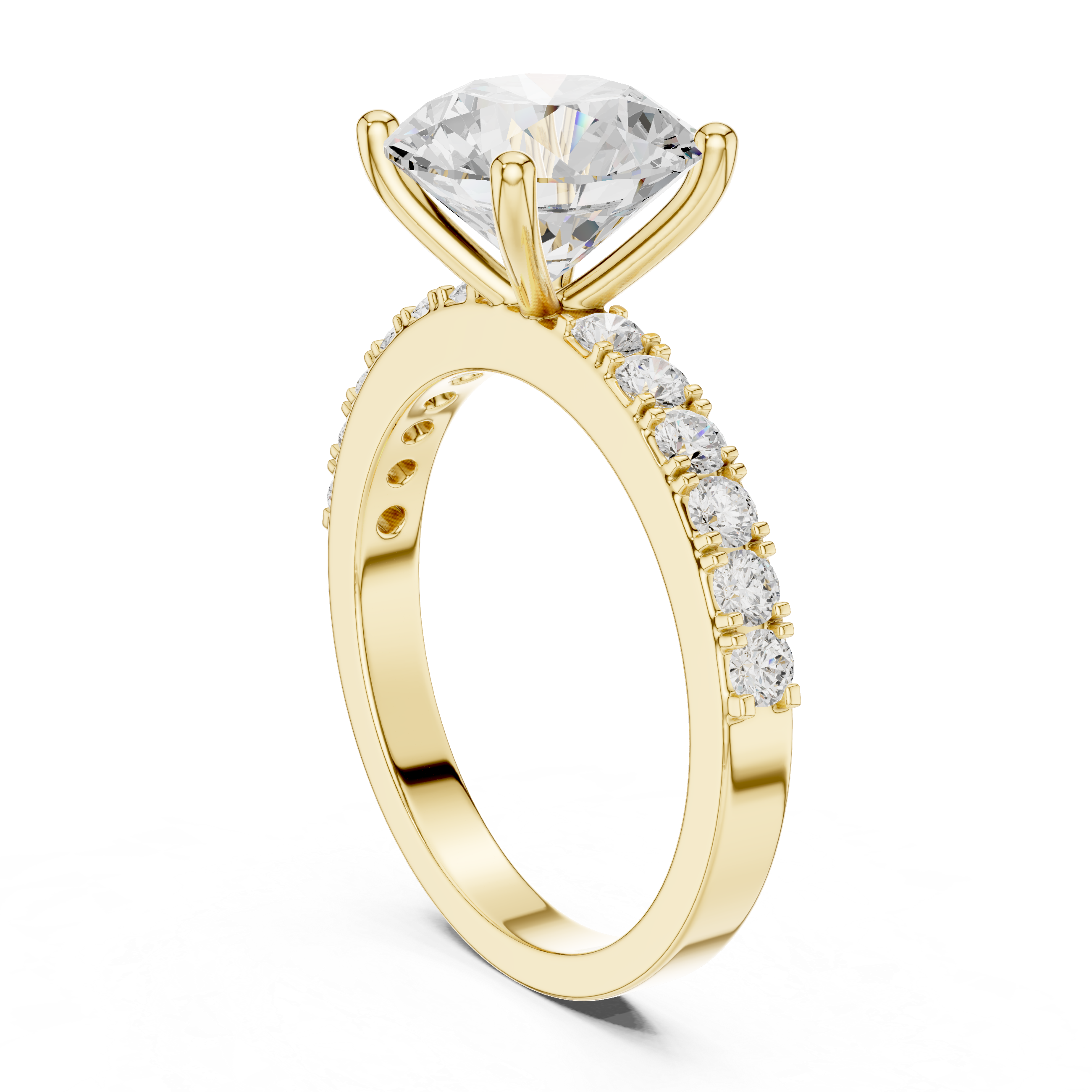 Classic Round Solitaire Diamond Engagement Ring