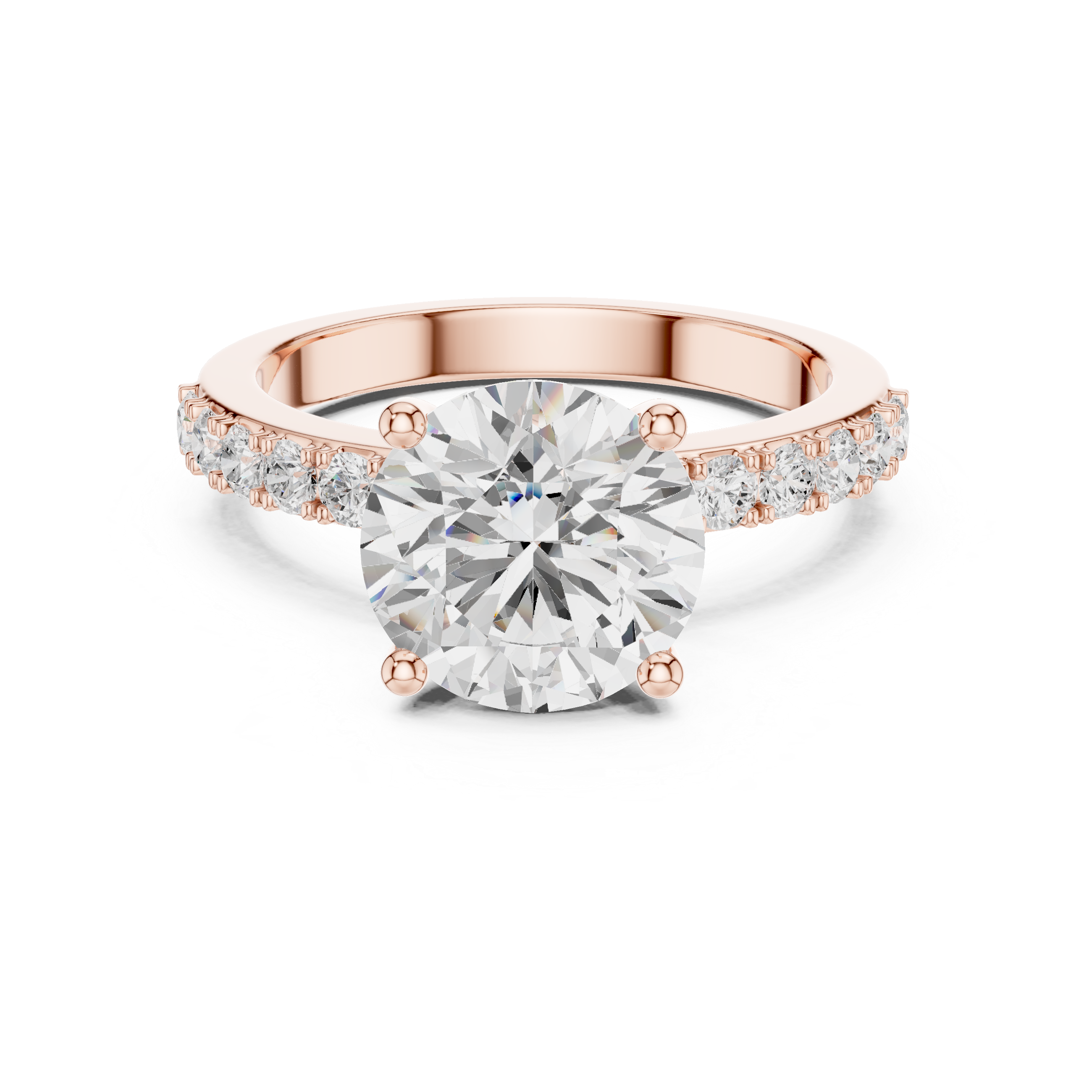 Classic Round Solitaire Diamond Engagement Ring