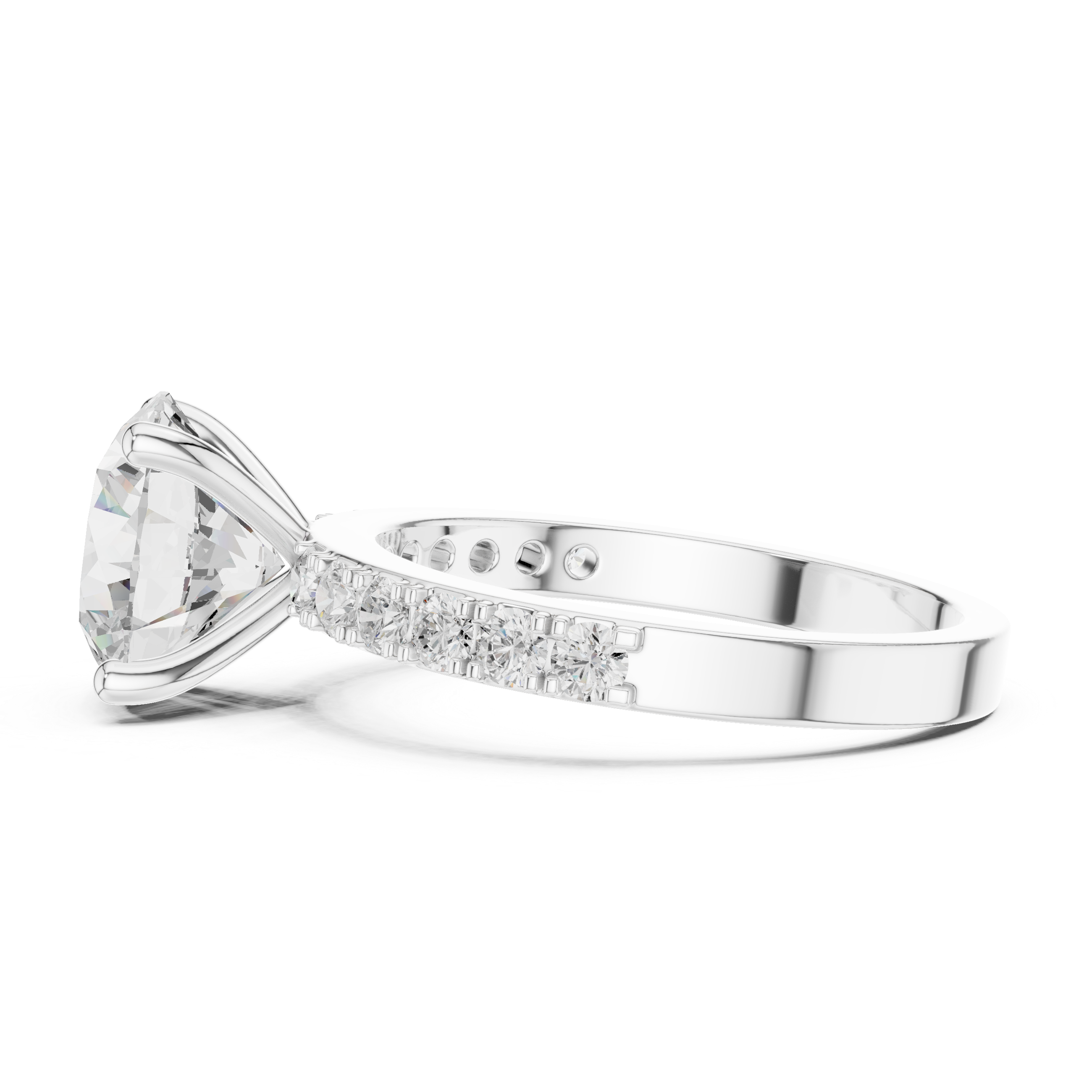 Classic Round Solitaire Diamond Engagement Ring