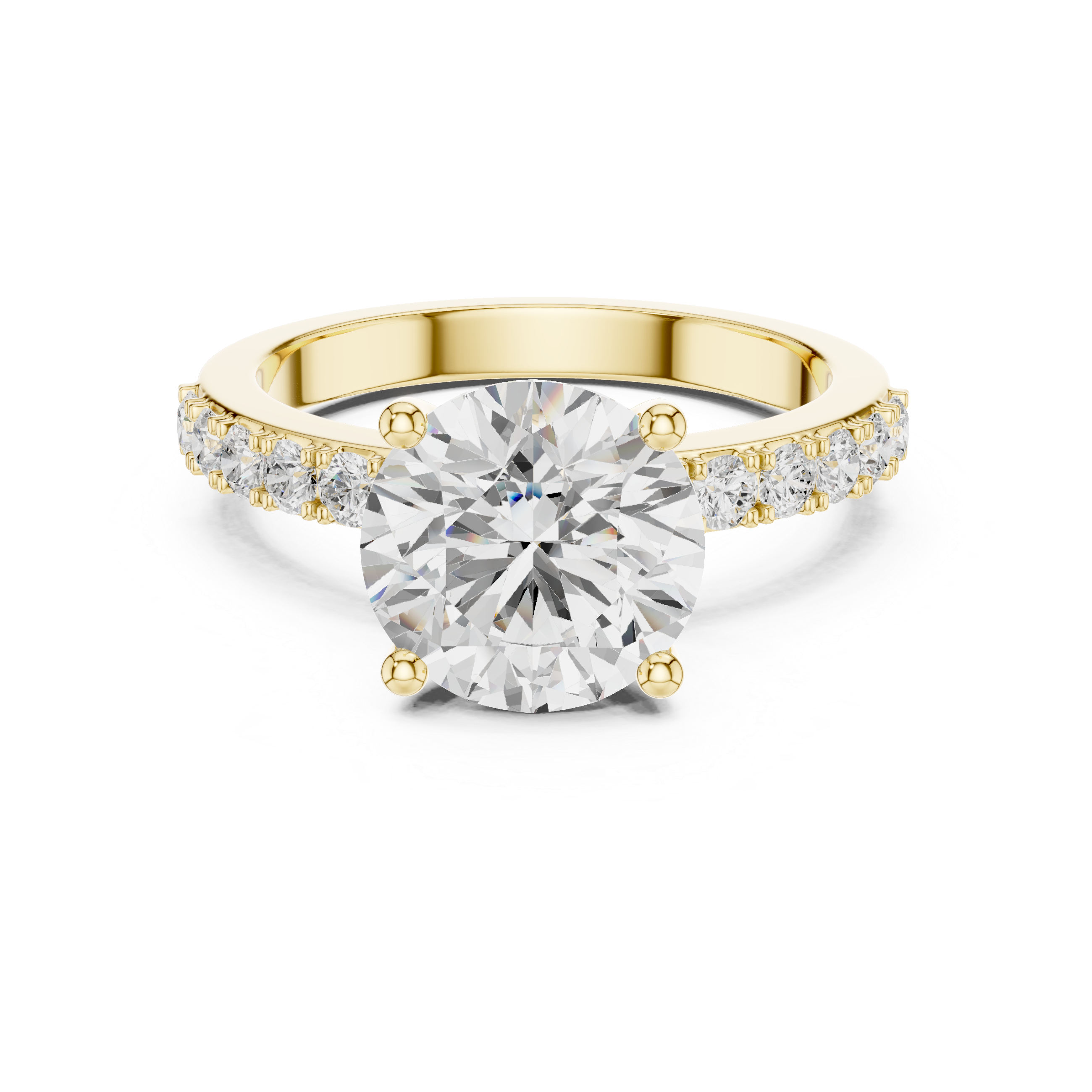 Classic Round Solitaire Diamond Engagement Ring