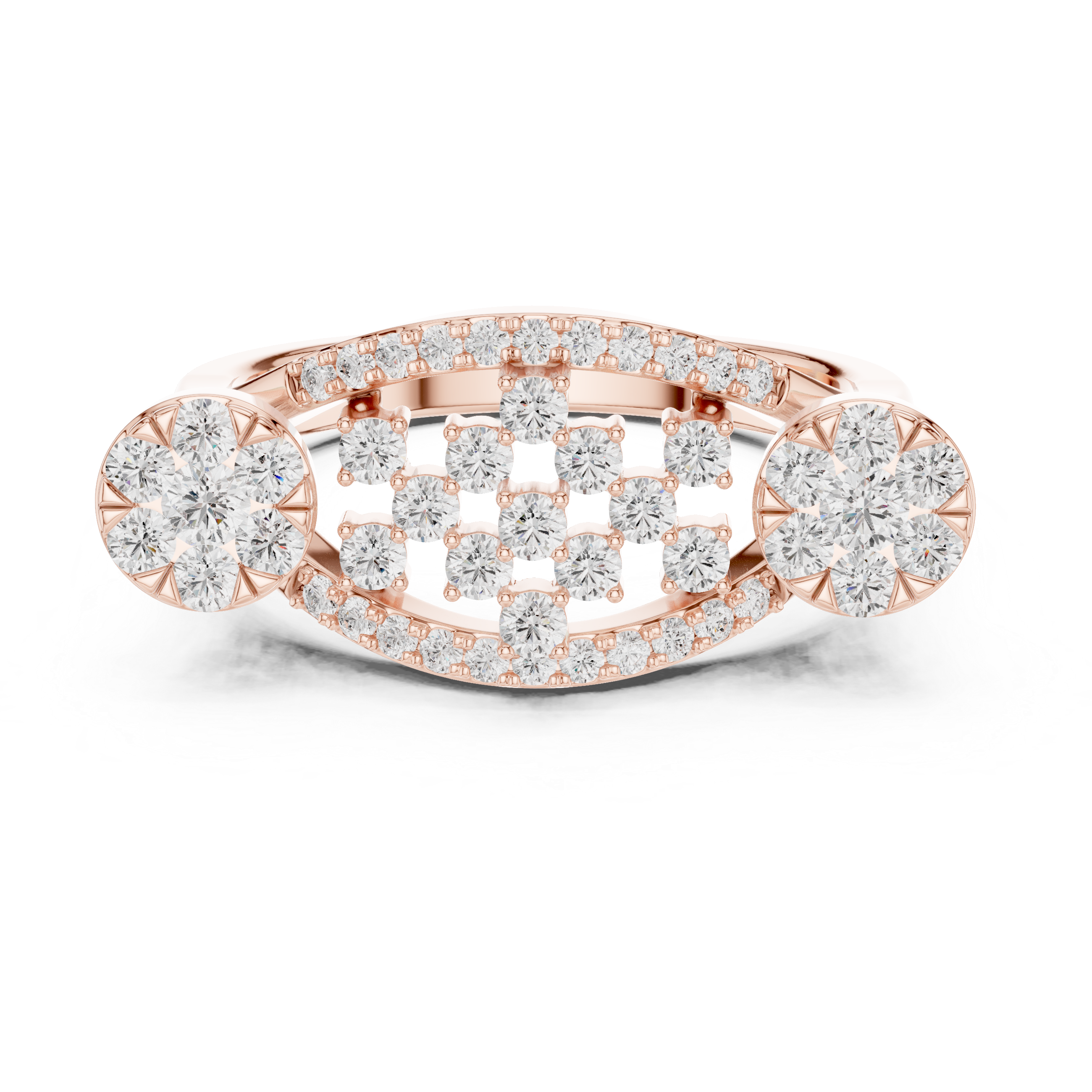 Vintage Diamond Cluster Cocktail Ring