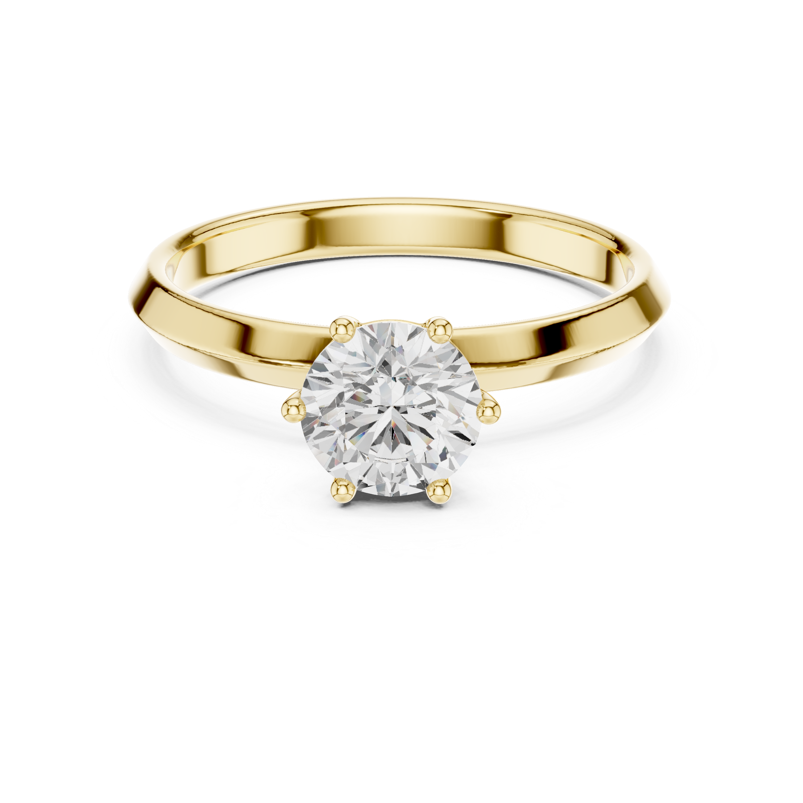 Classic Round Solitaire Diamond Engagement Ring