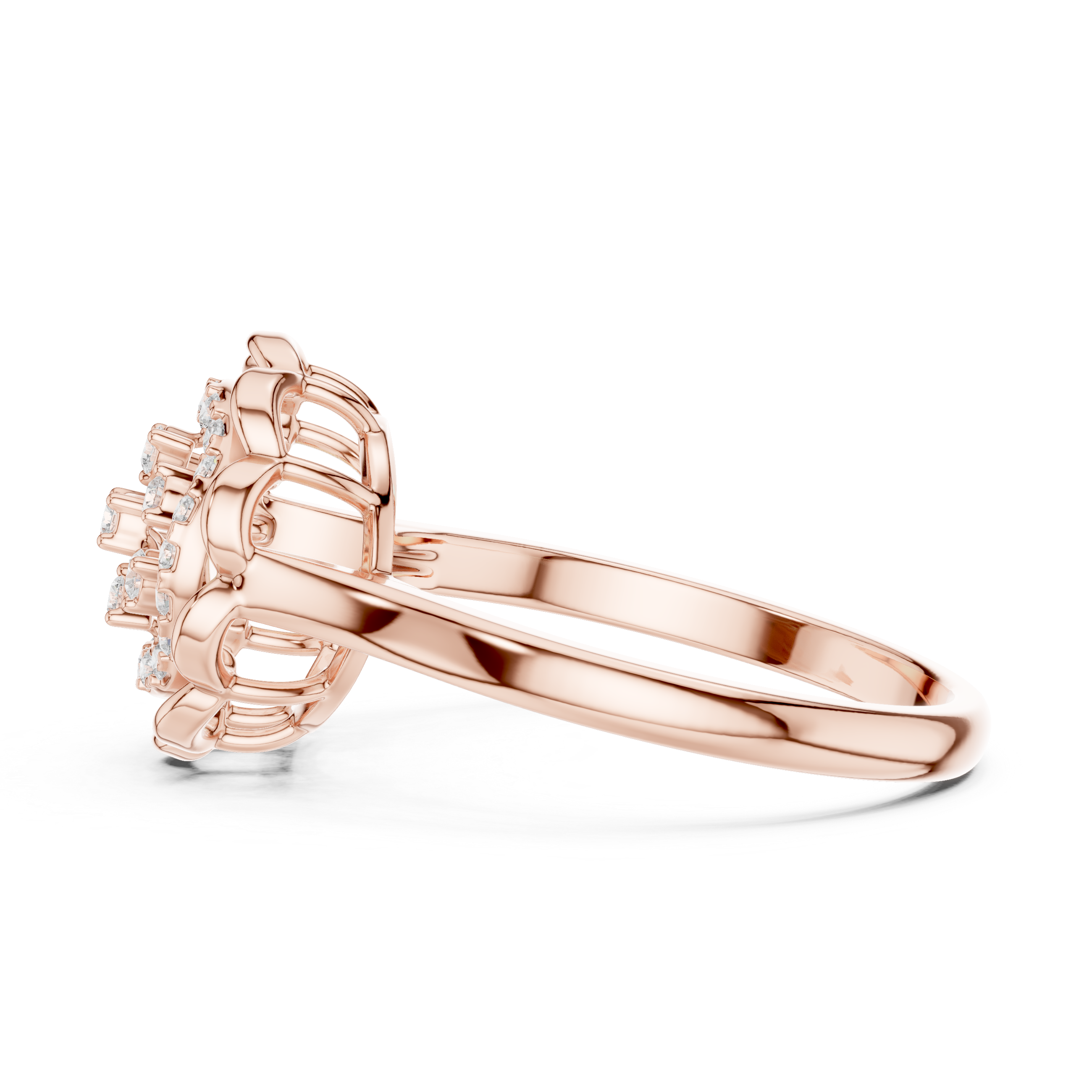 Luxury Floral Diamond Ring
