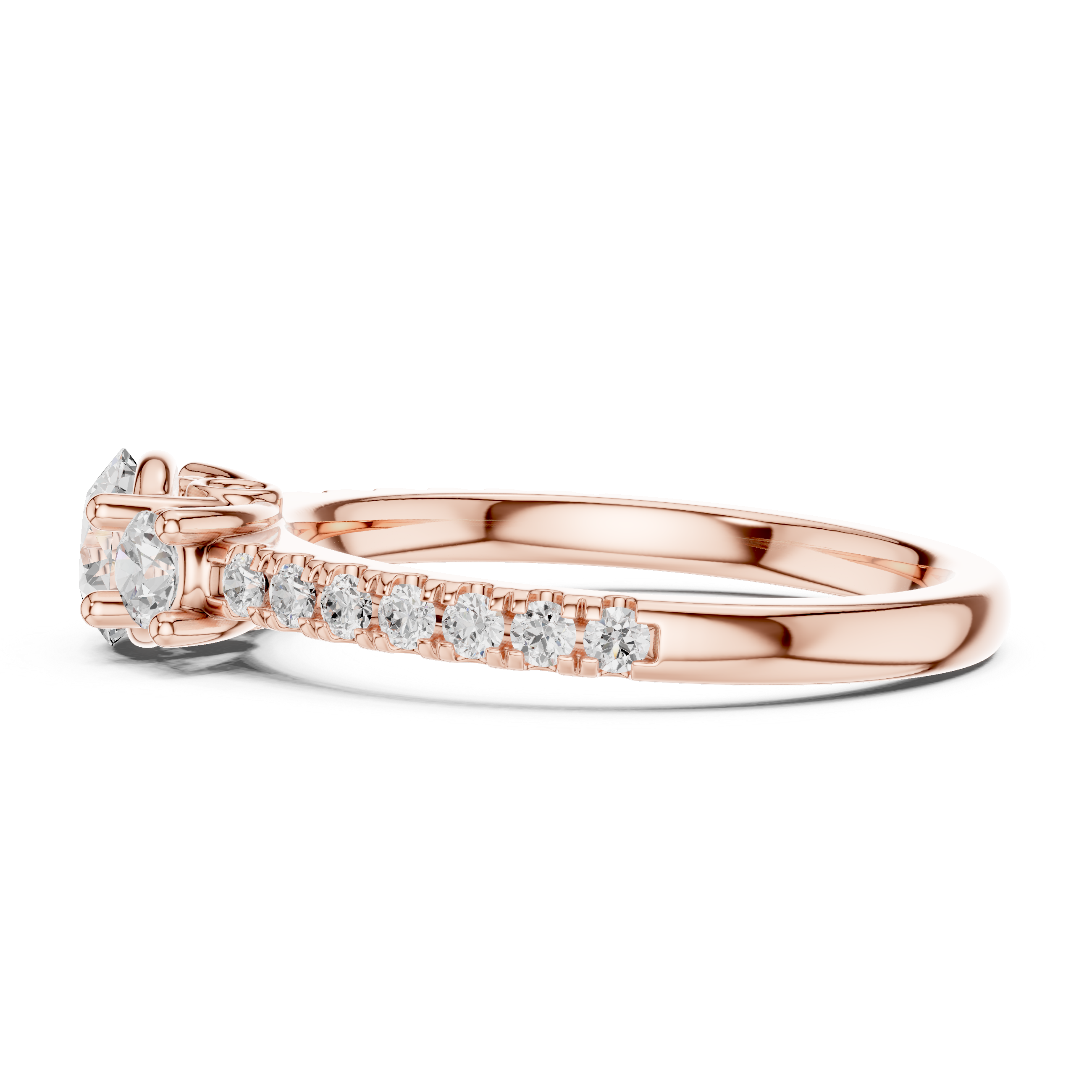 Luxury Three Stone Diamond Ring