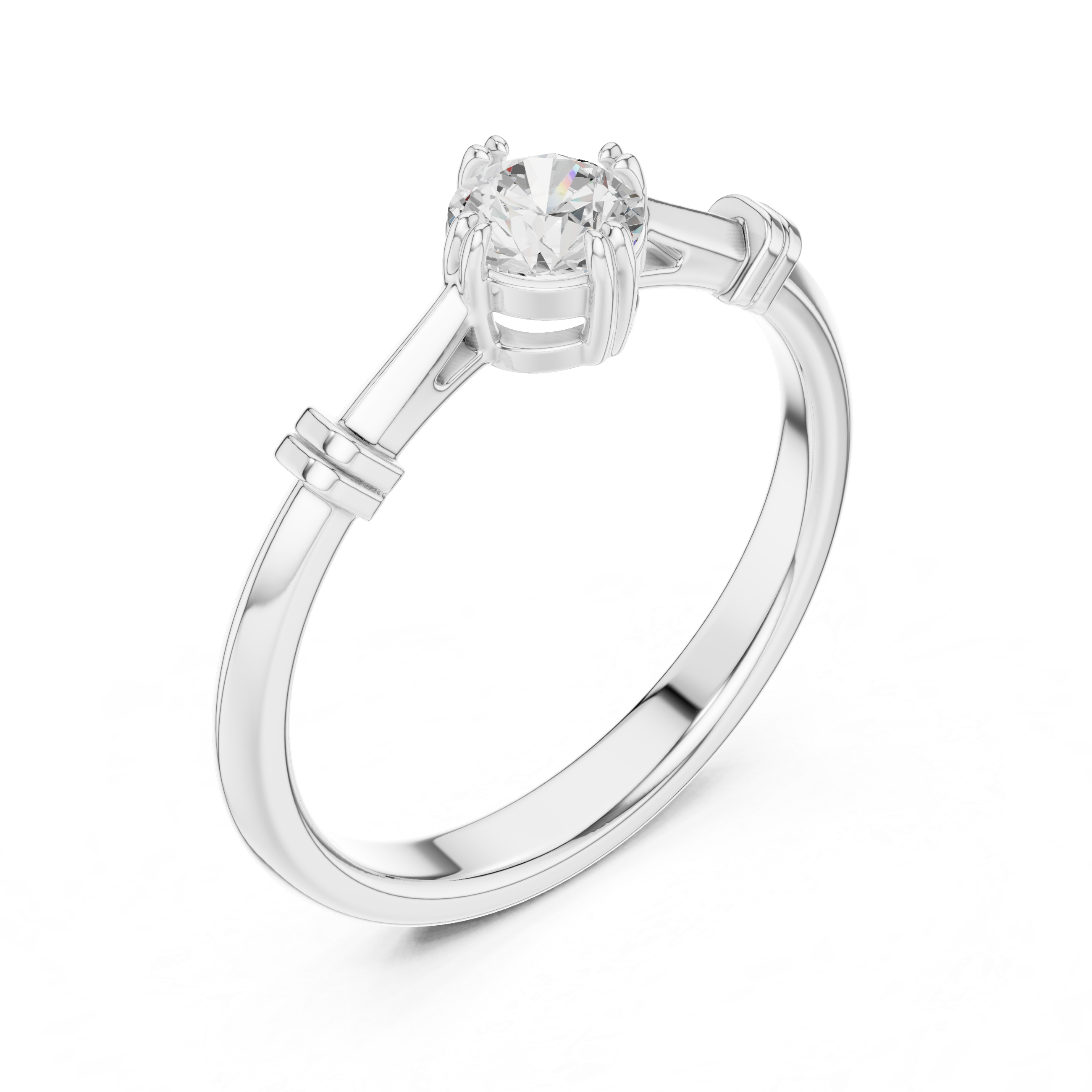 Luxury Round Solitaire Ring