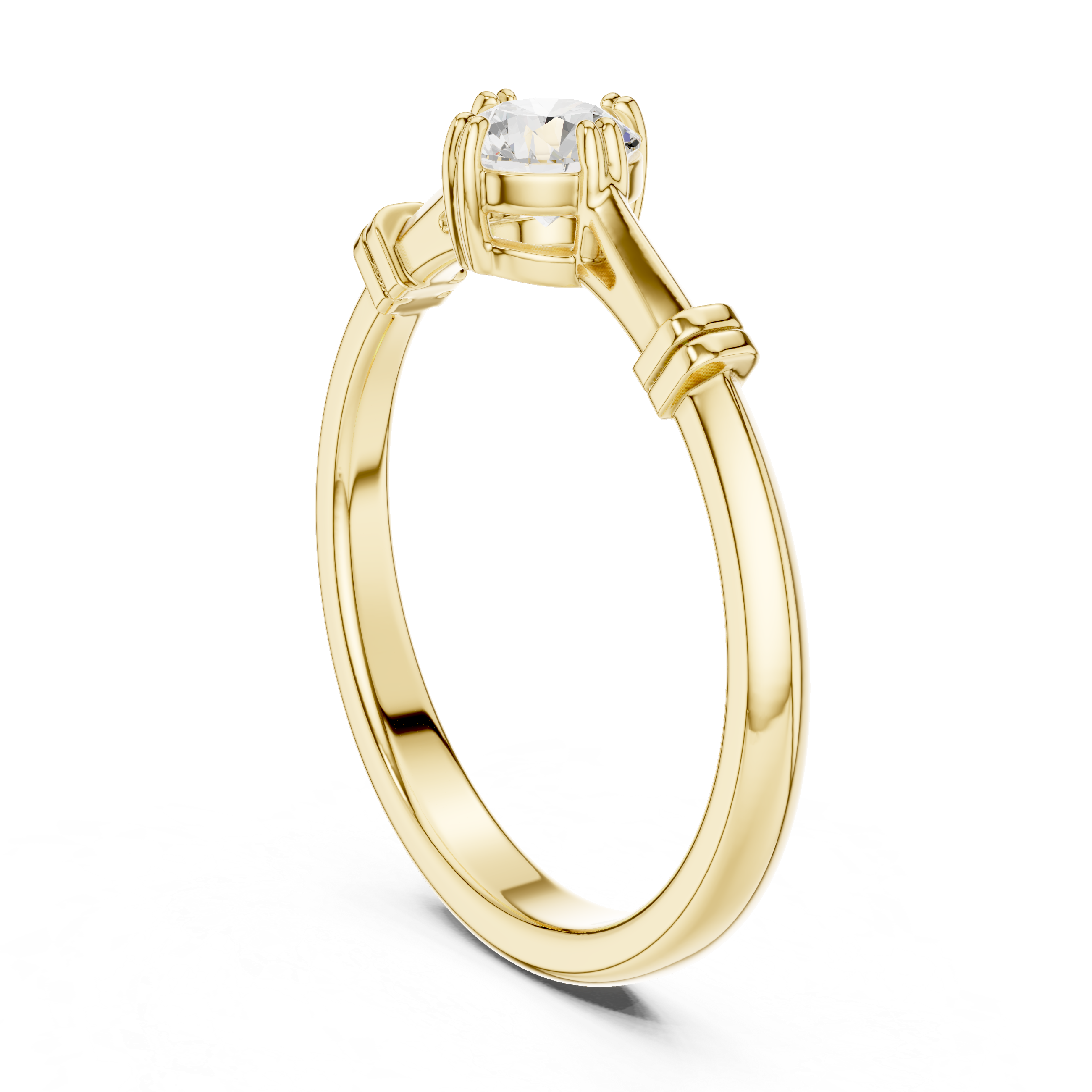 Luxury Round Solitaire Ring