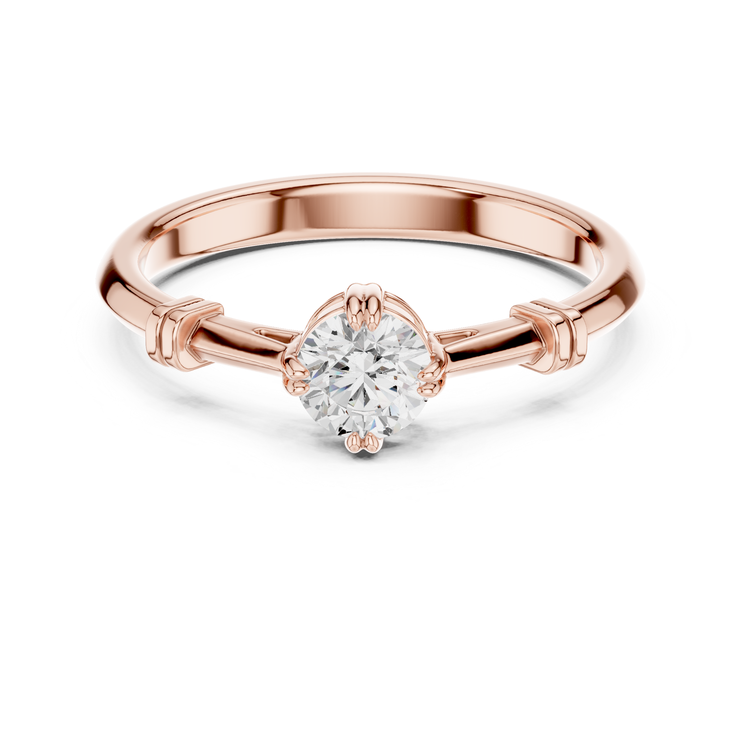 Luxury Round Solitaire Ring