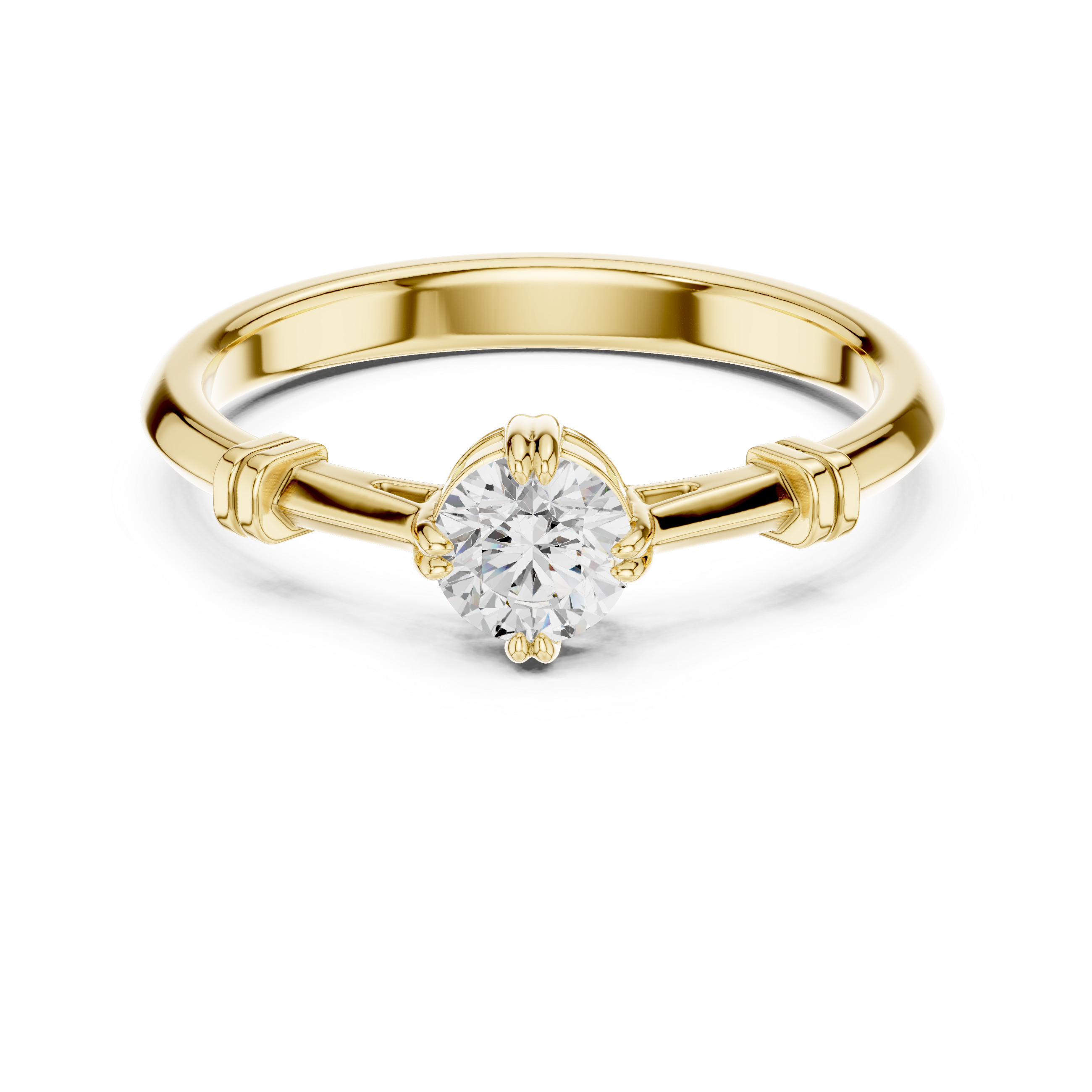 Luxury Round Solitaire Ring