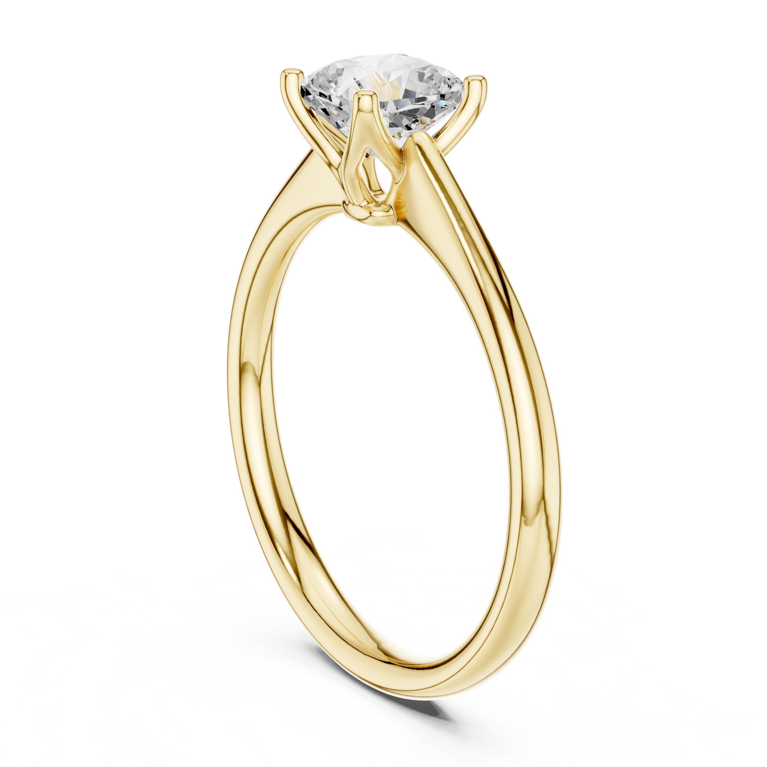 Luxury Cushion Solitaire Ring