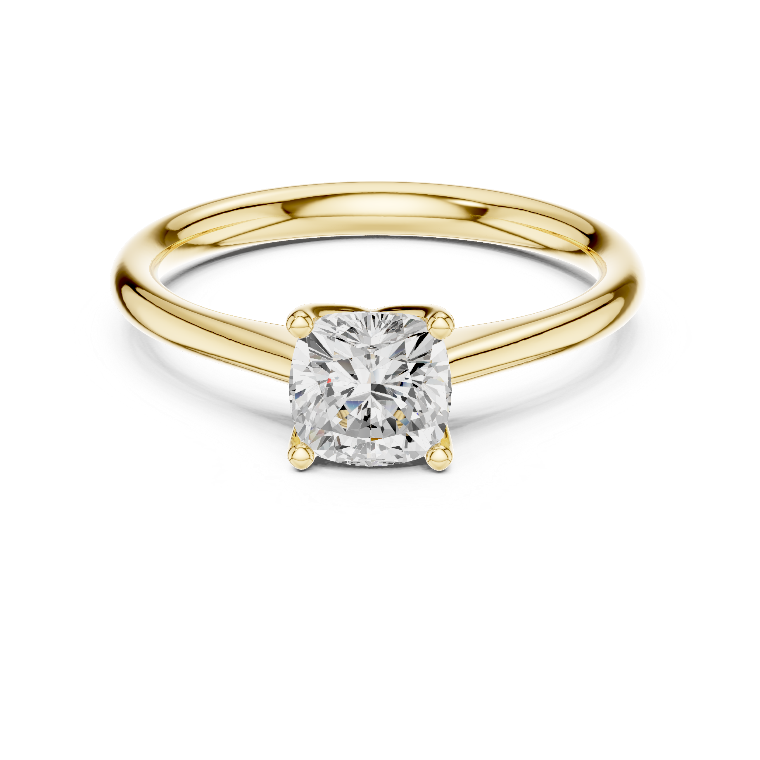 Luxury Cushion Solitaire Ring