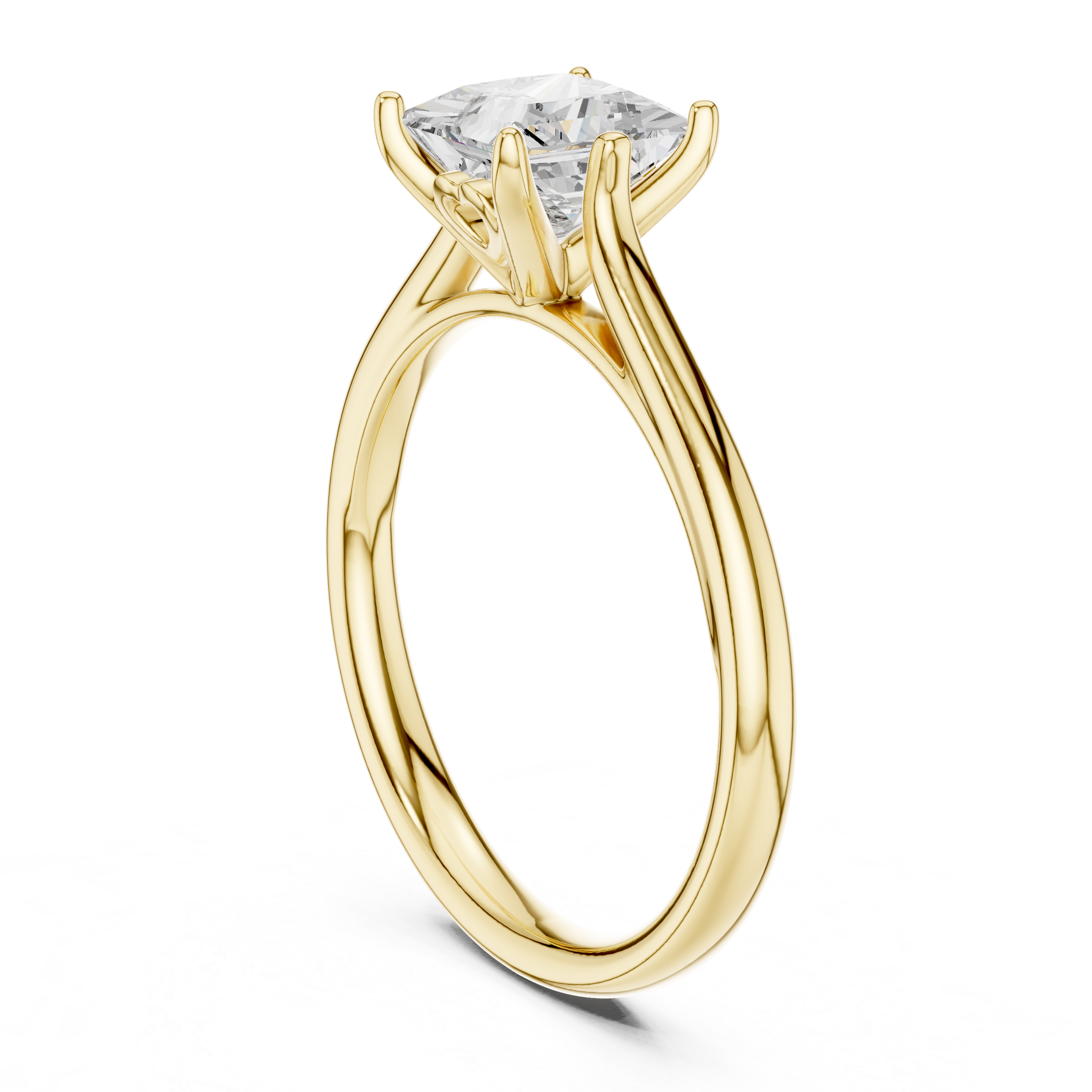 Luxury Princess Solitaire Ring