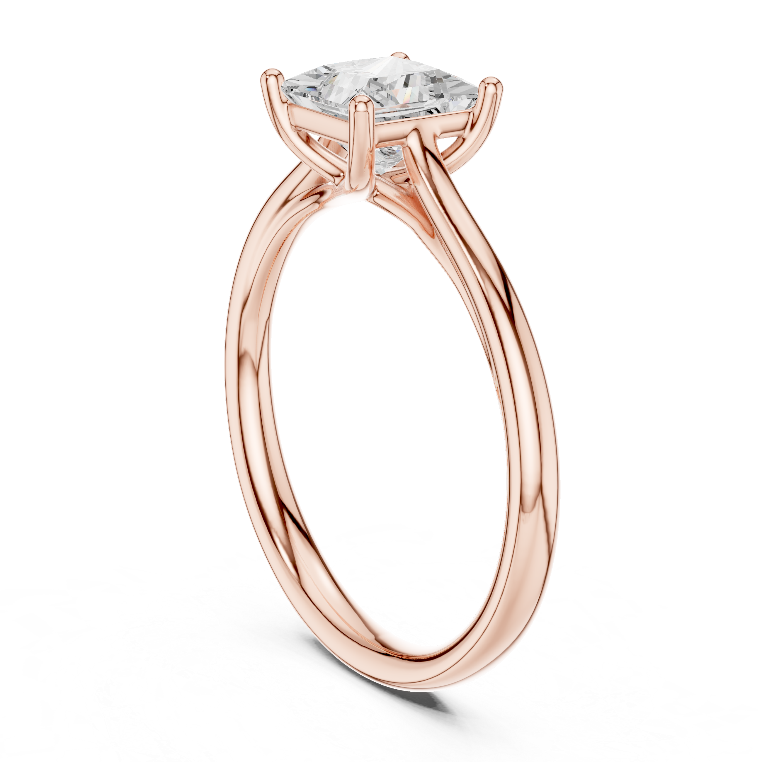 Luxury Princess Solitaire Ring