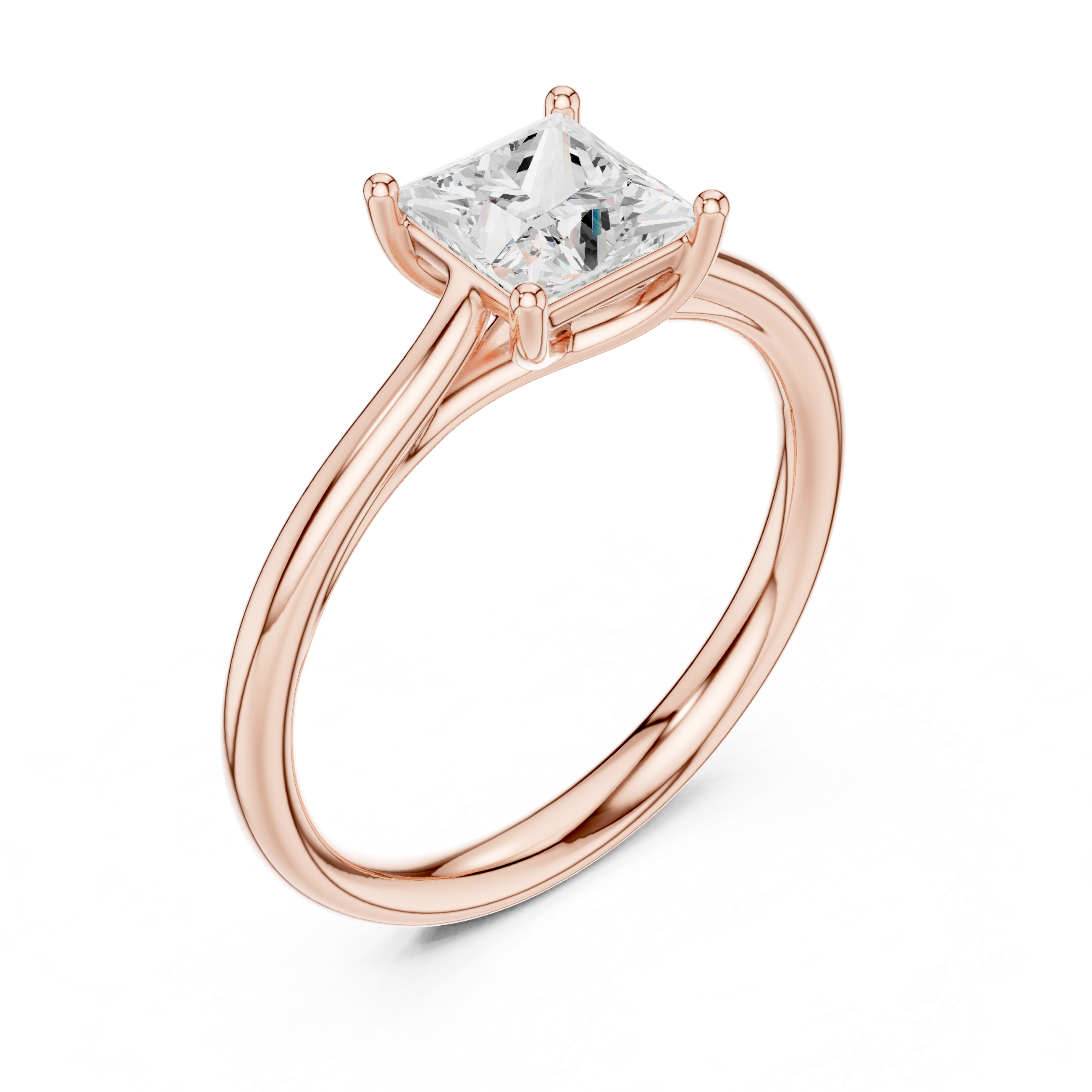 Luxury Princess Solitaire Ring