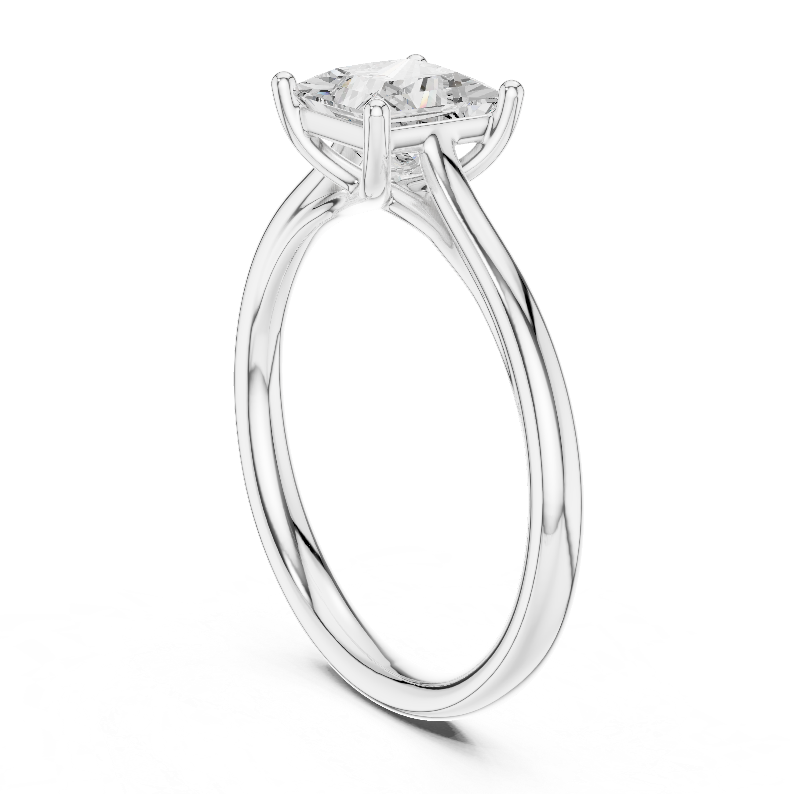 Luxury Princess Solitaire Ring