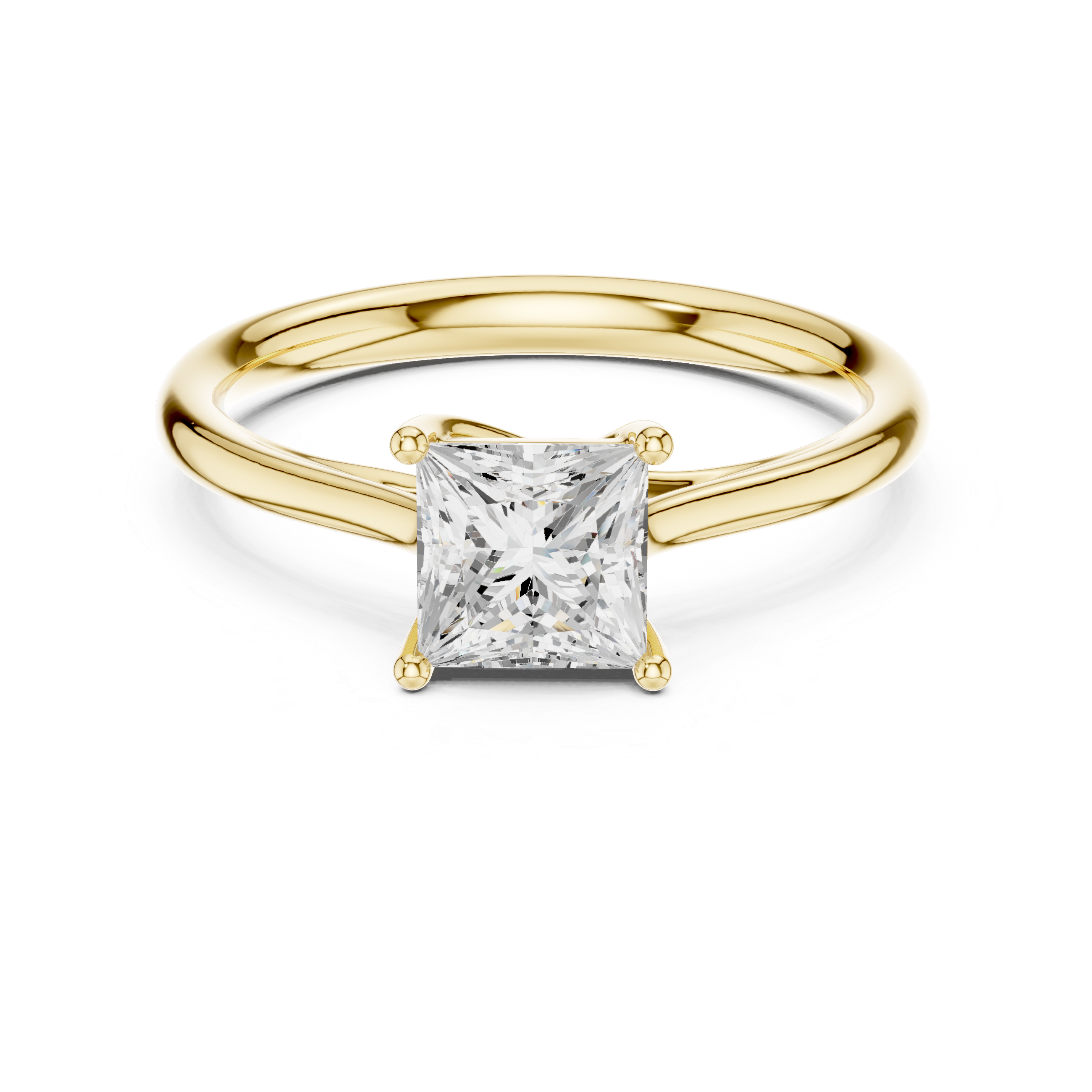 Luxury Princess Solitaire Ring