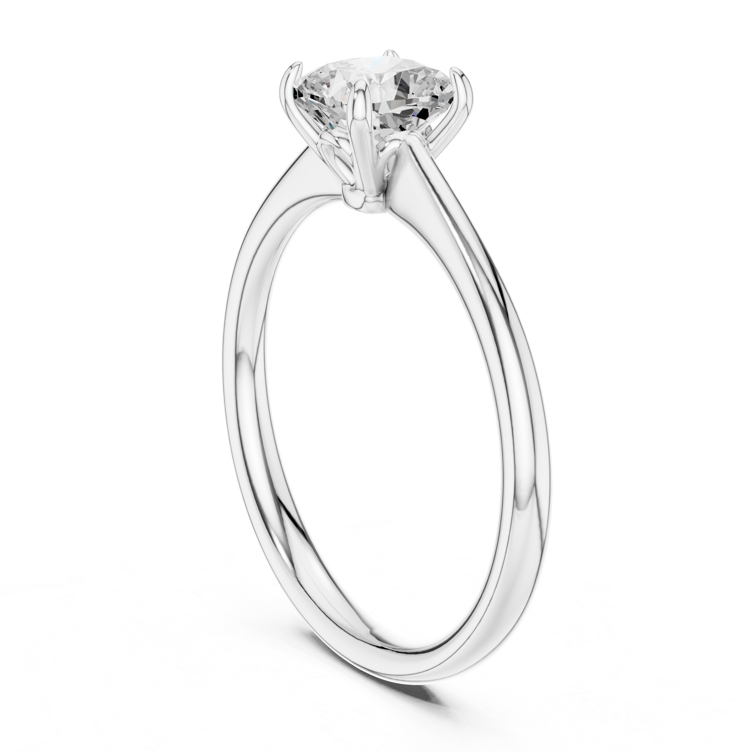 Luxury Cushion Solitaire Ring