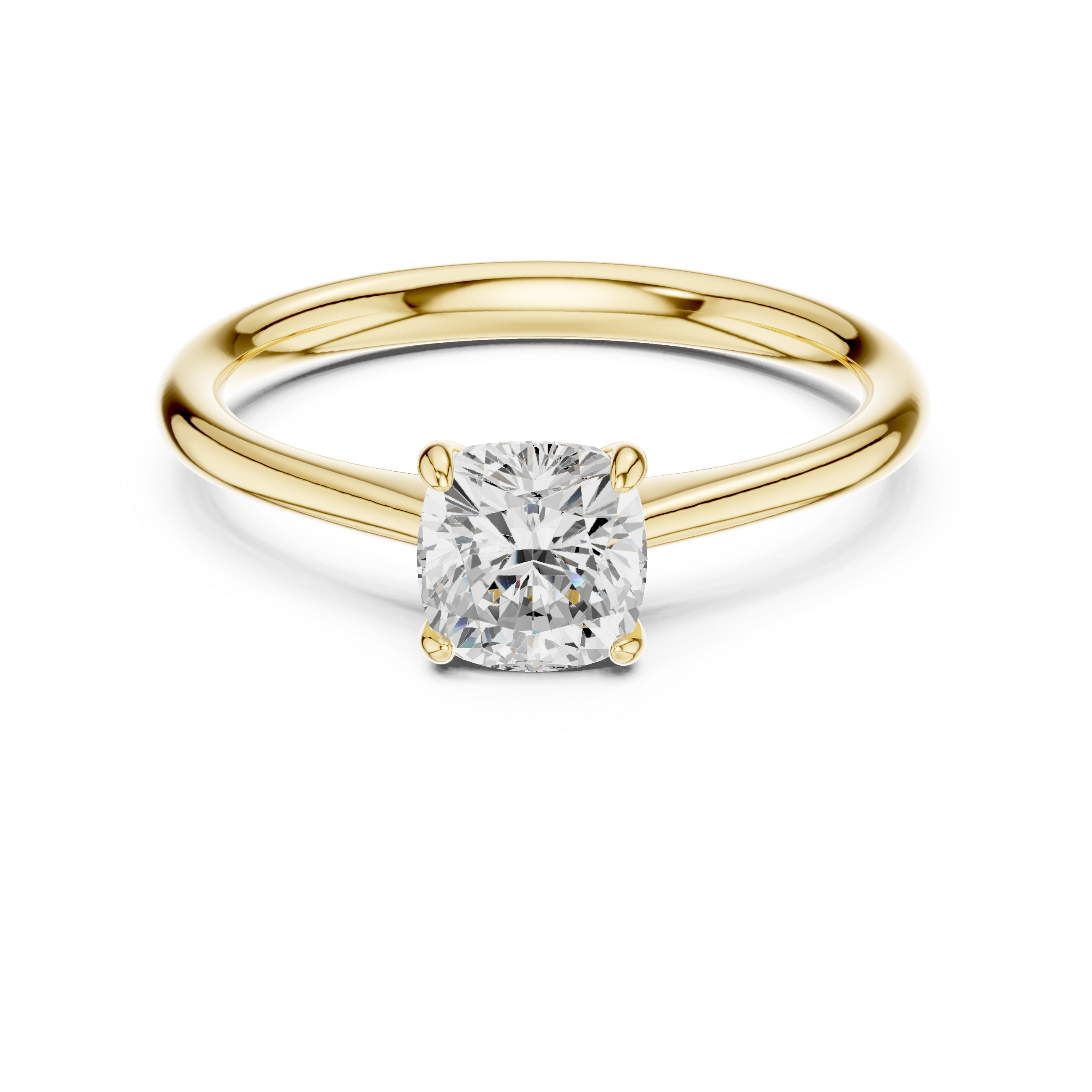 Luxury Cushion Solitaire Ring