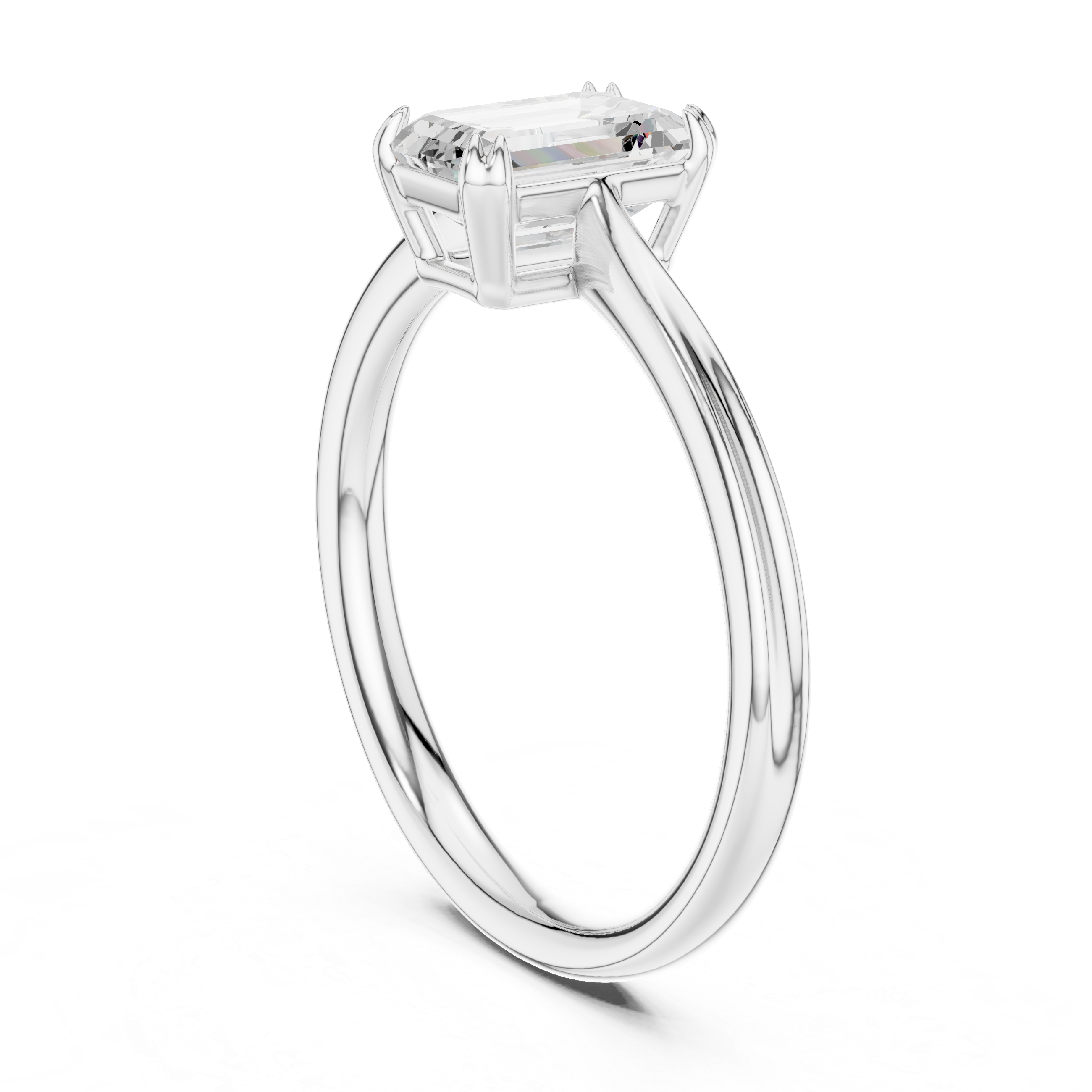 Luxury Emerald Solitaire Ring