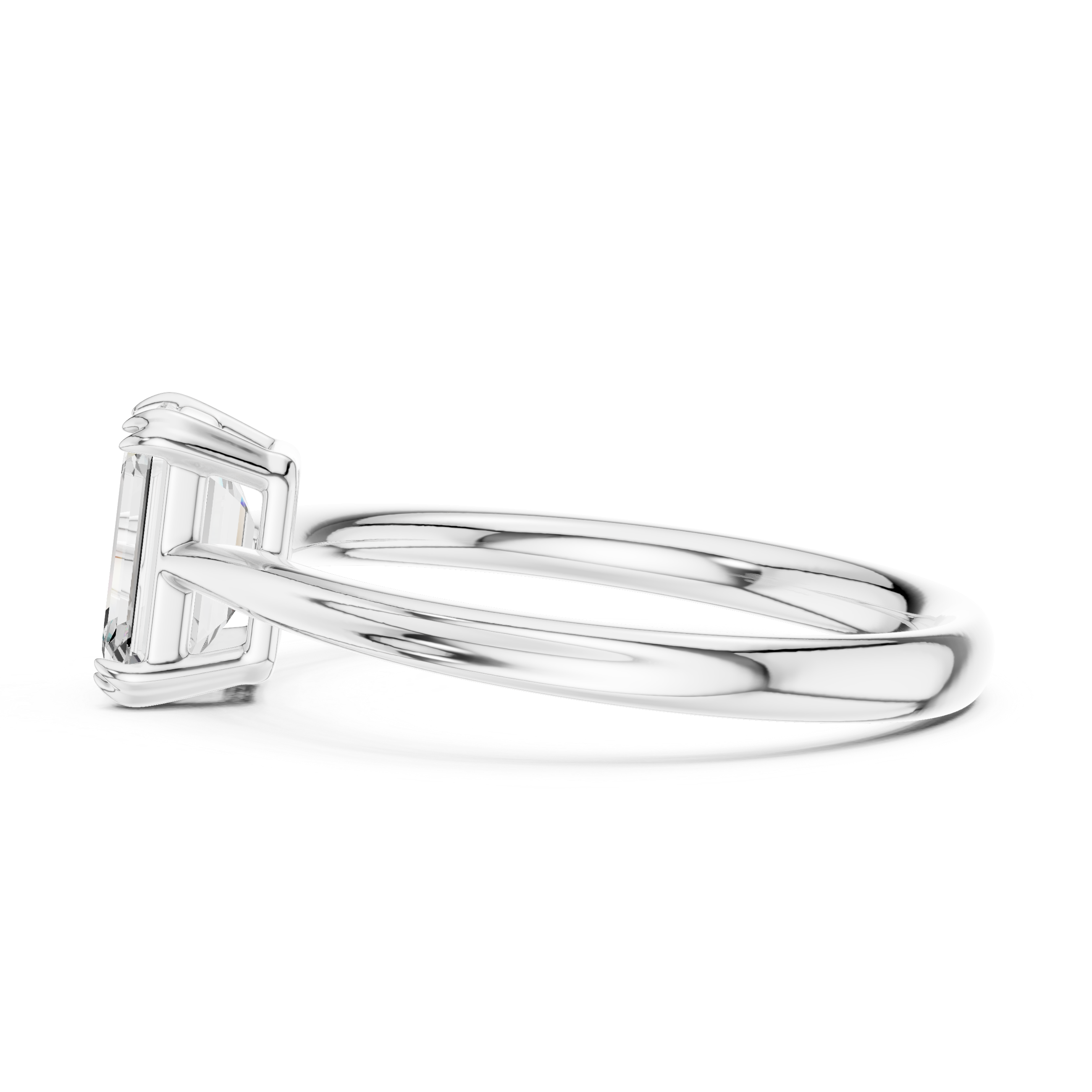 Luxury Emerald Cut Solitaire Ring